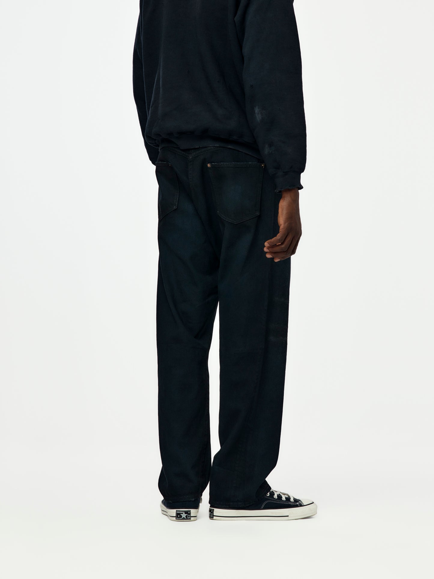A.PRESSE x Union No.22 Wide Denim Pants (Black)