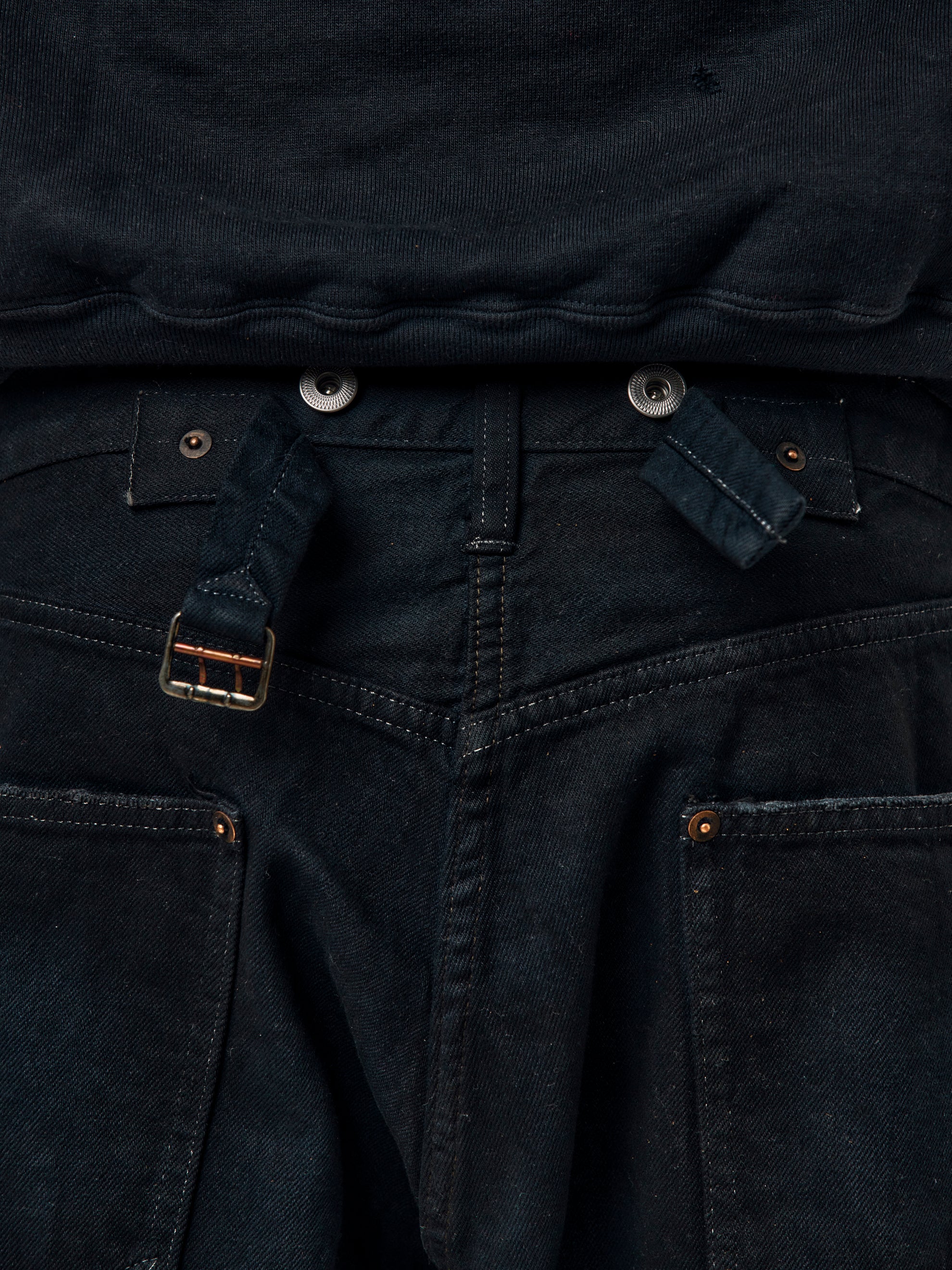 A.PRESSE A.PRESSE x Union No.22 Wide Denim Pants (Black) - UNION A.PRESSE A.PRESSE x Union No.22 Wide Denim Pants (Black) - UNION
