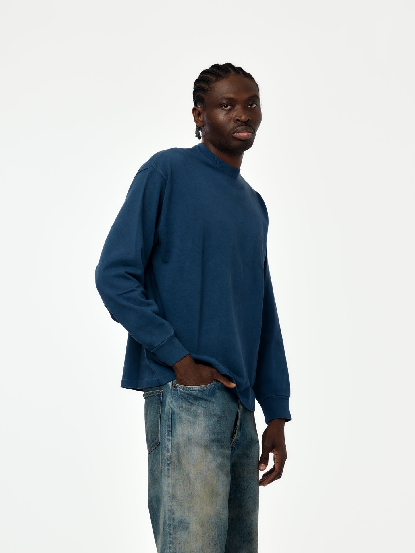 Vintage L/S T-Shirt (Navy) SIS