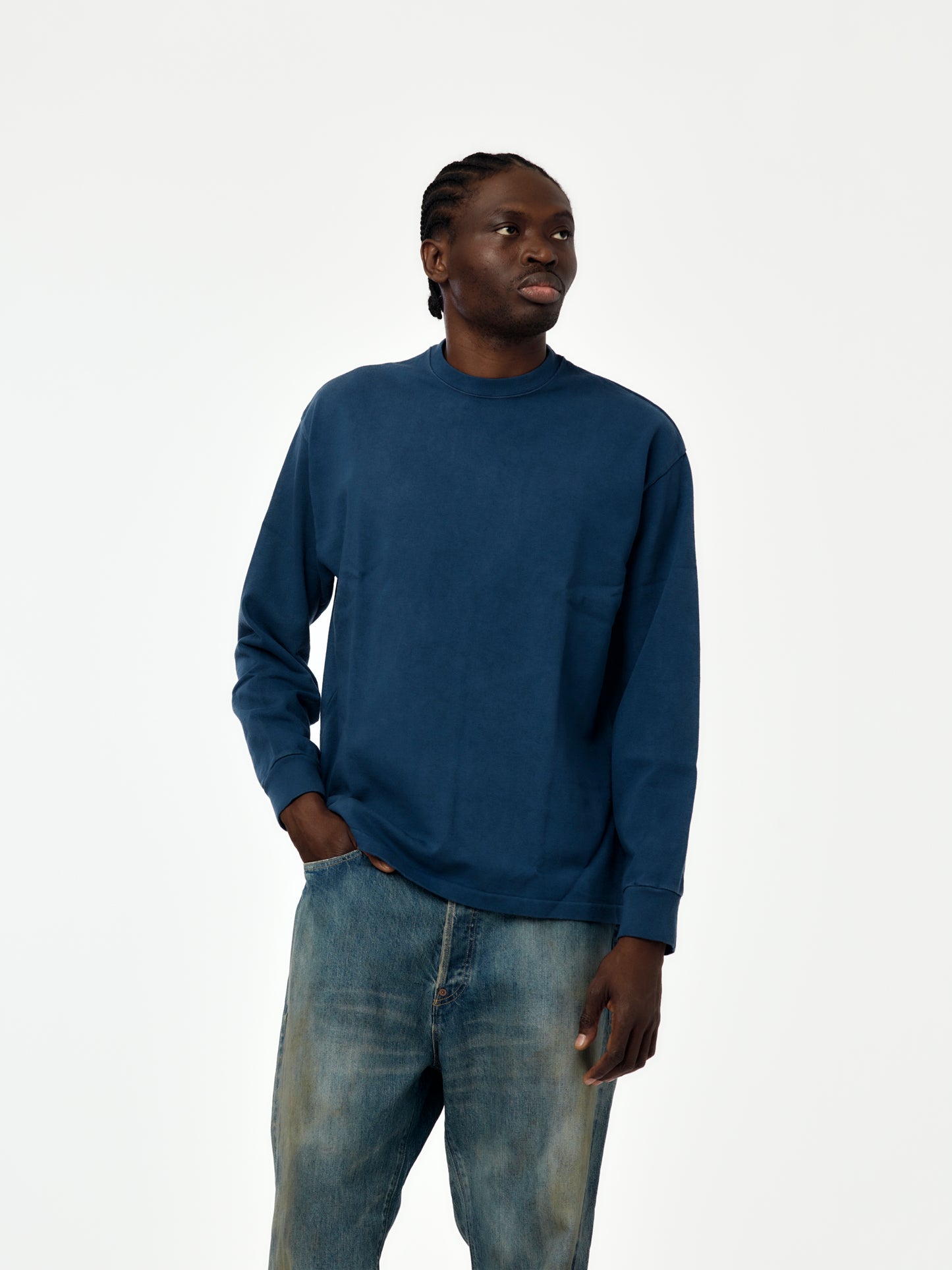 Vintage L/S T-Shirt (Navy) SIS