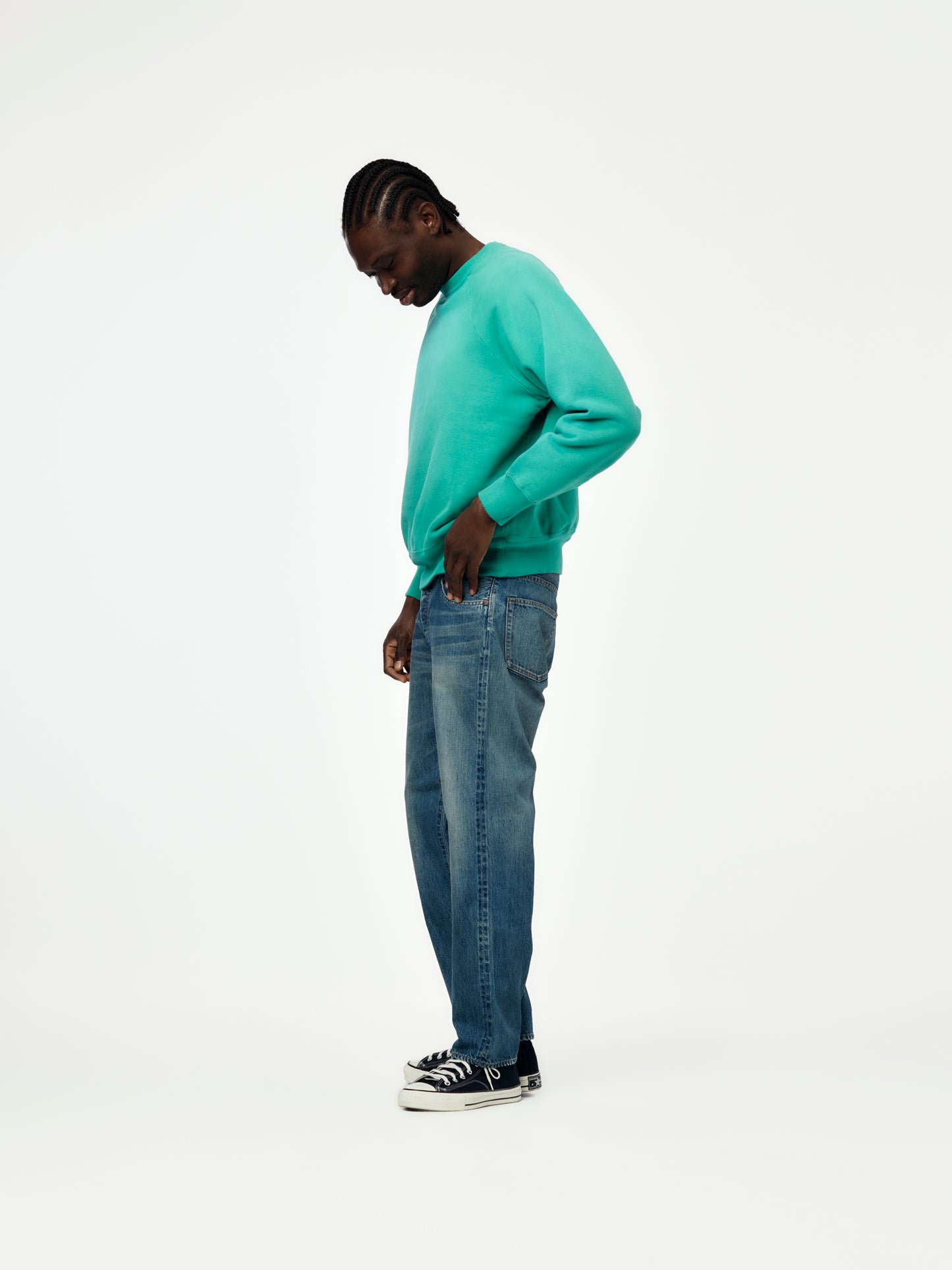 No.22 Washed Wide Denim Pants (INDG 1) SIS