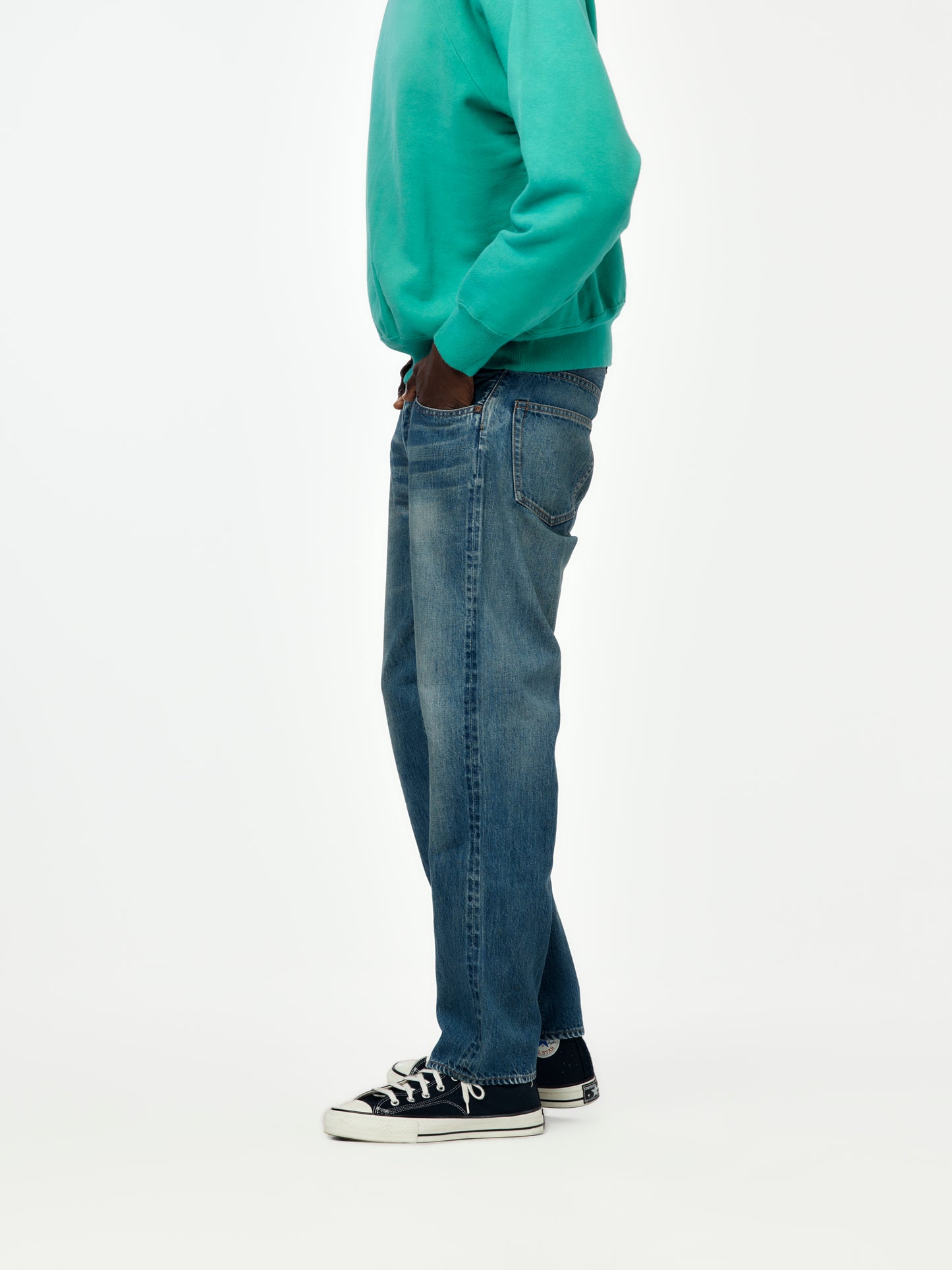 No.22 Washed Wide Denim Pants (INDG 1) SIS
