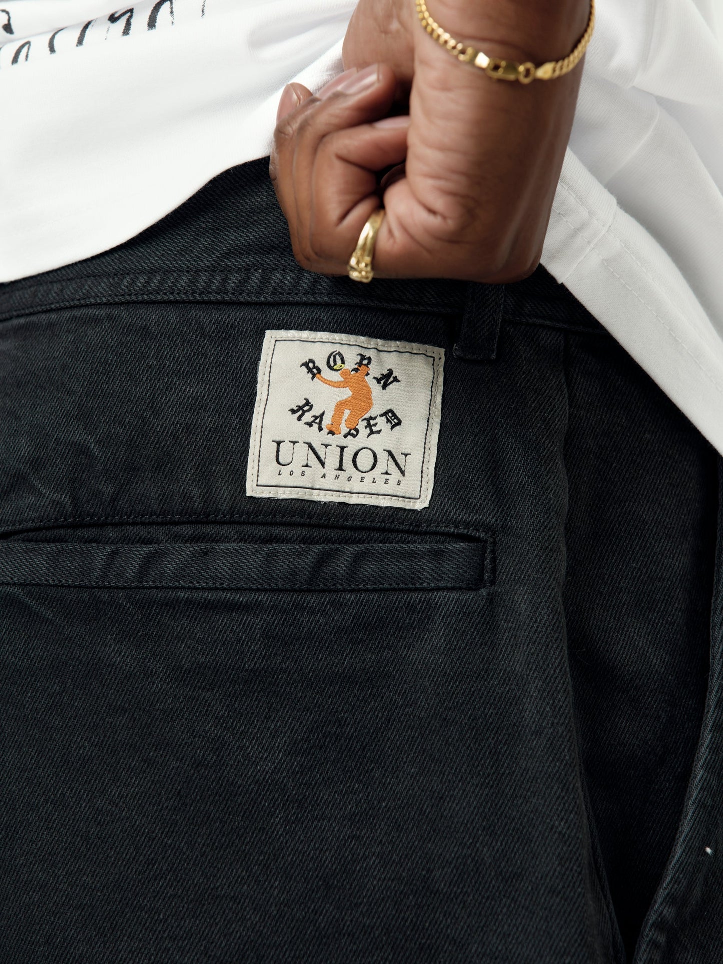 BXR + UNION CUT-OFF WORK PANTS (Black)