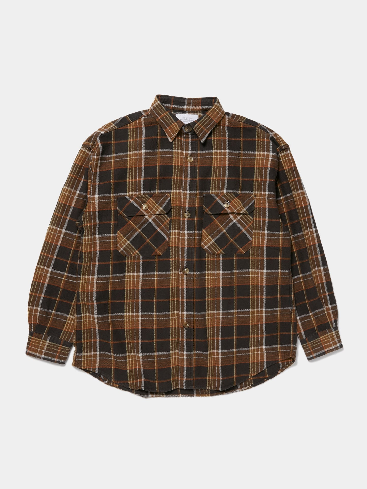 BUTTON UP FLANNEL (Brown Check)