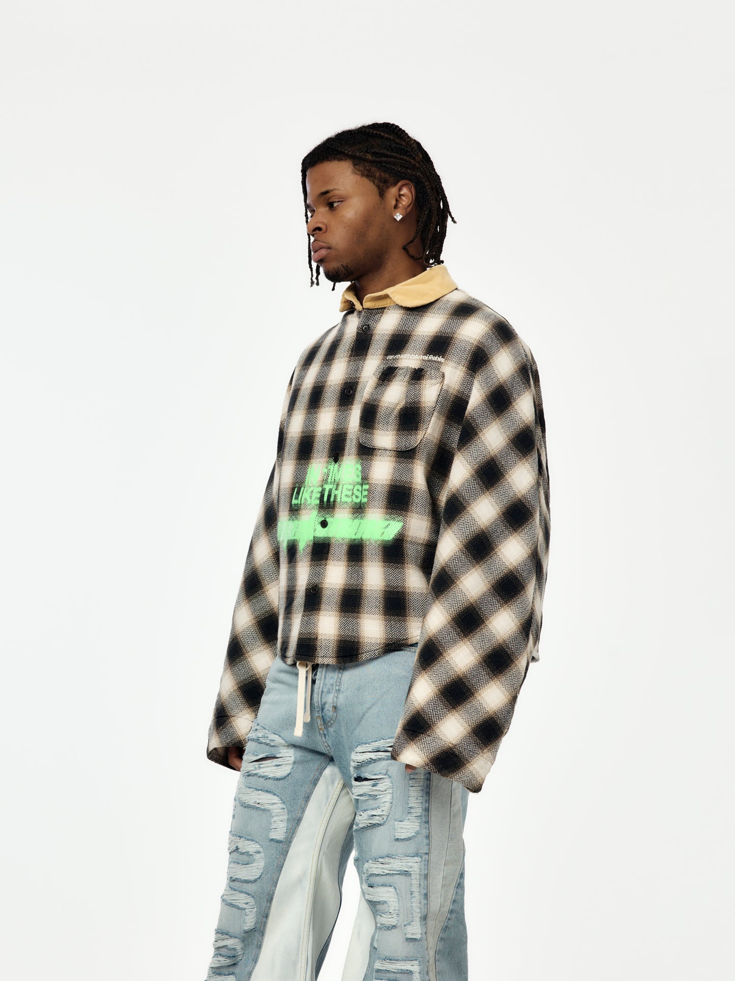 In Times Like These Abraxas (Black Plaid)