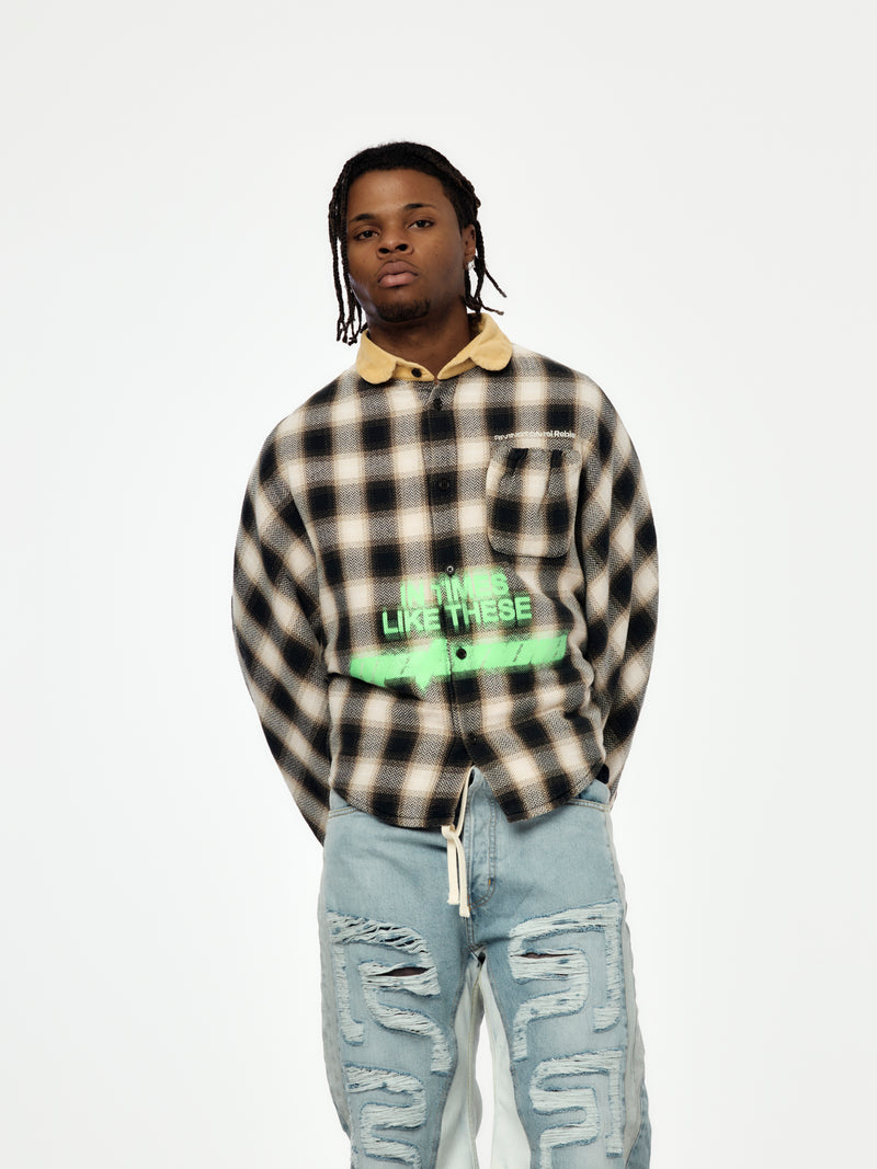 In Times Like These Abraxas (Black Plaid)