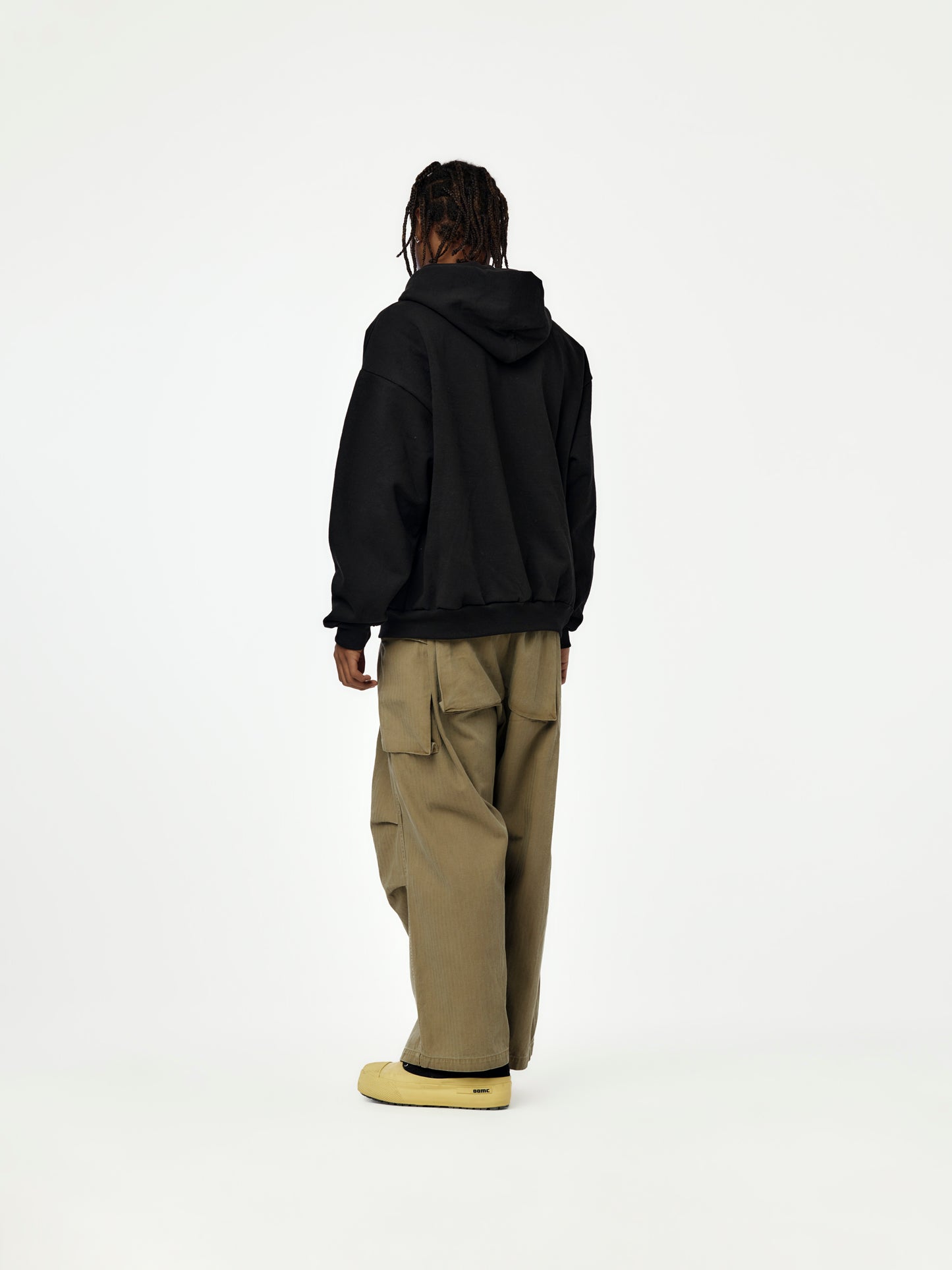 UNWAVERING FLAG ZIP HOODIE (BLACK)