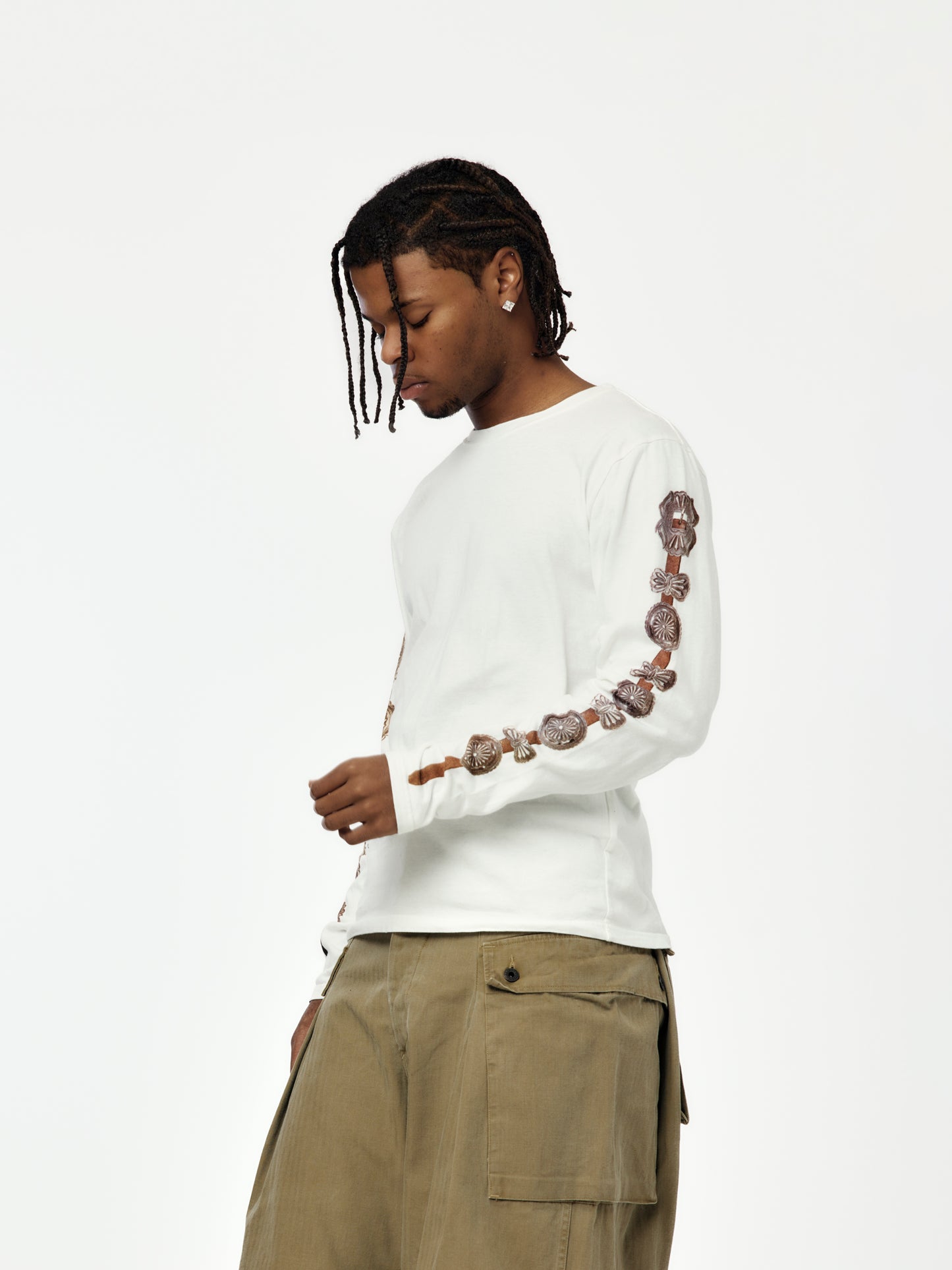 20/- Jersey Long Sleeve Tee (Concho Belt Sleeve)