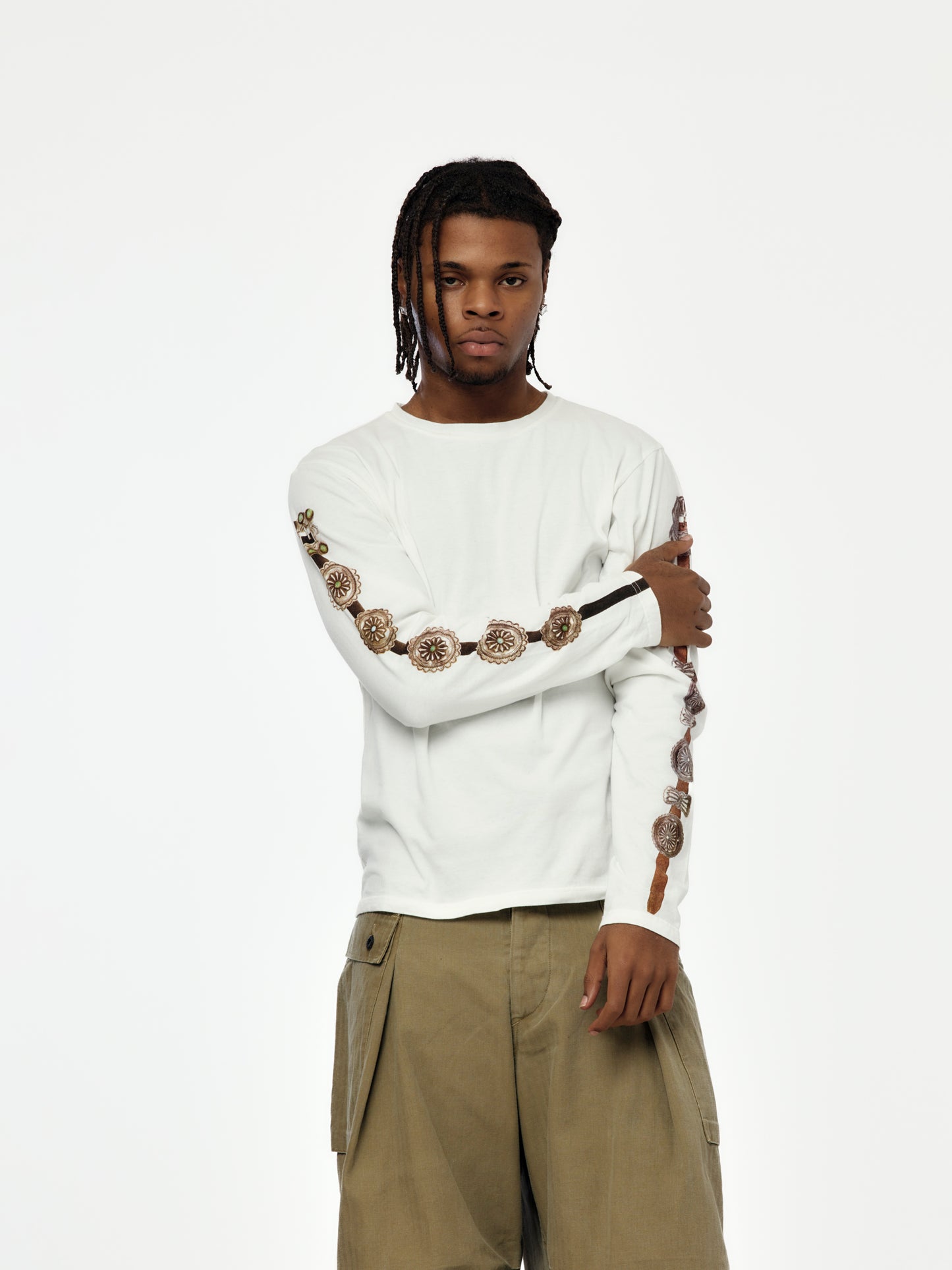 20/- Jersey Long Sleeve Tee (Concho Belt Sleeve)