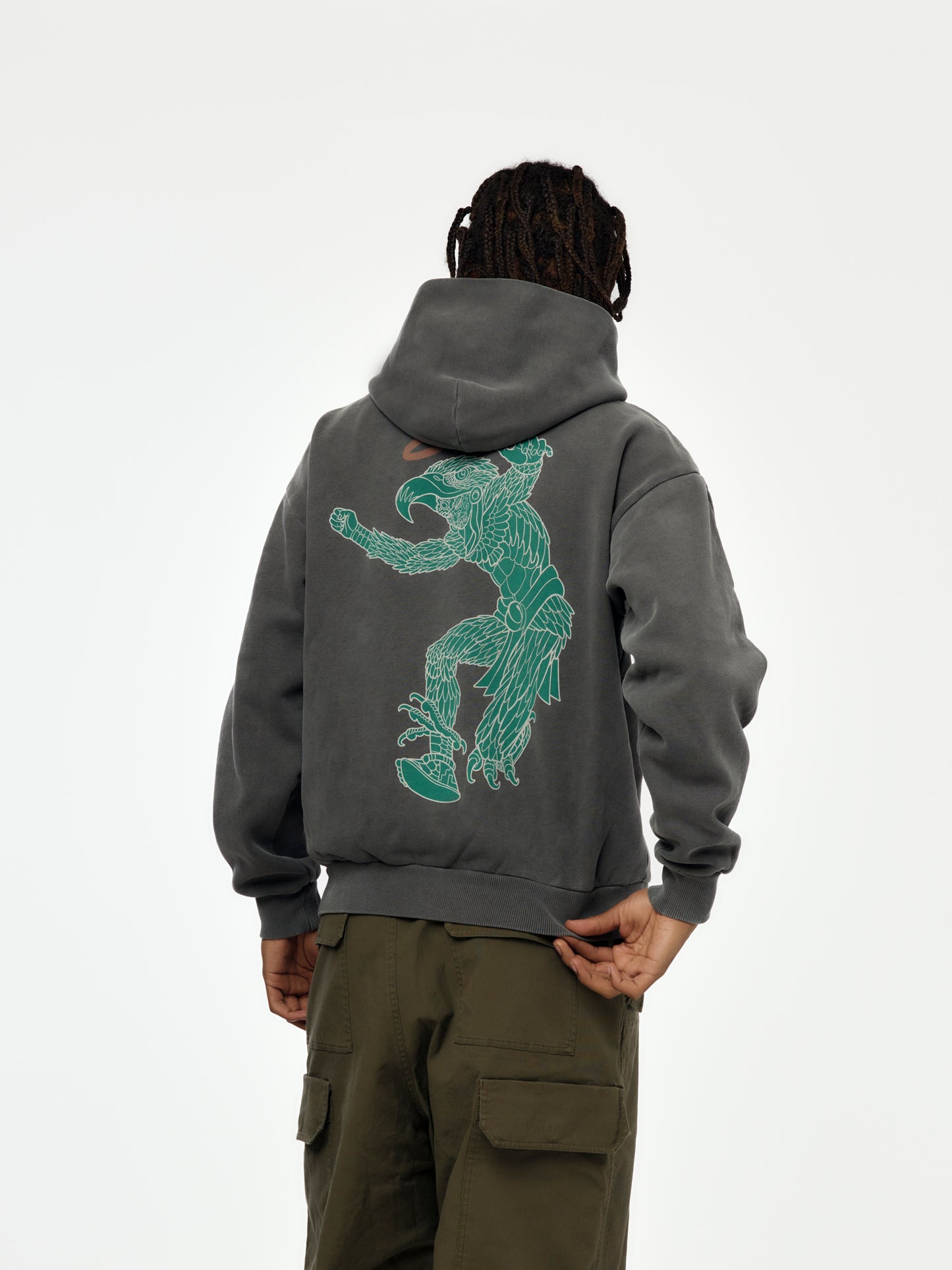 Union x HEADQUARTER Guerrero Aguila Hoodie (Vintage Black)