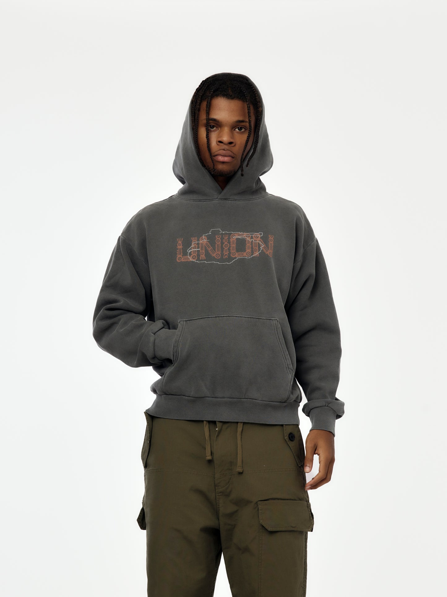Union x HEADQUARTER Guerrero Aguila Hoodie (Vintage Black)