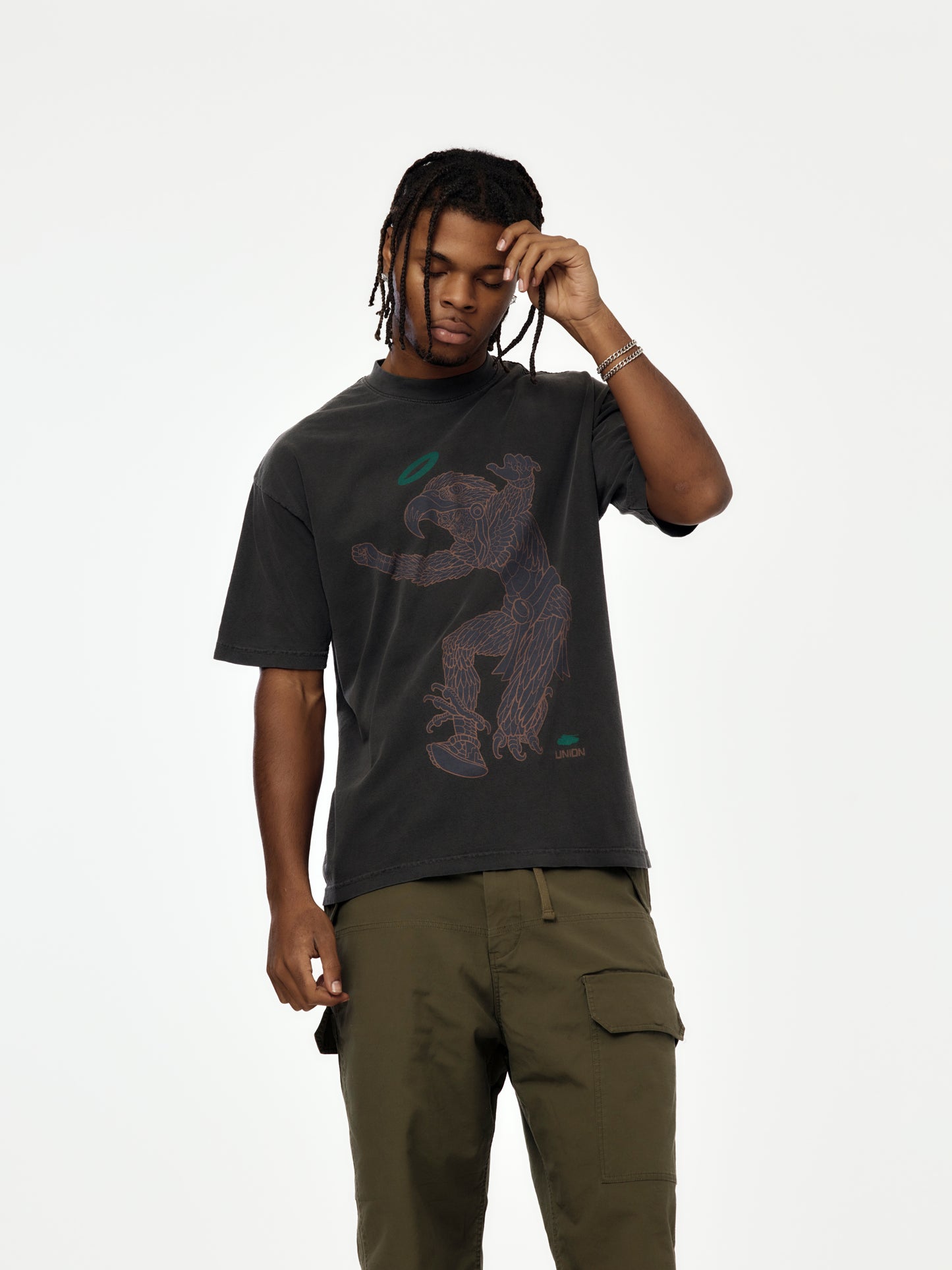 Union x HEADQUARTER Caballero Aguila Tee (Vintage Black)