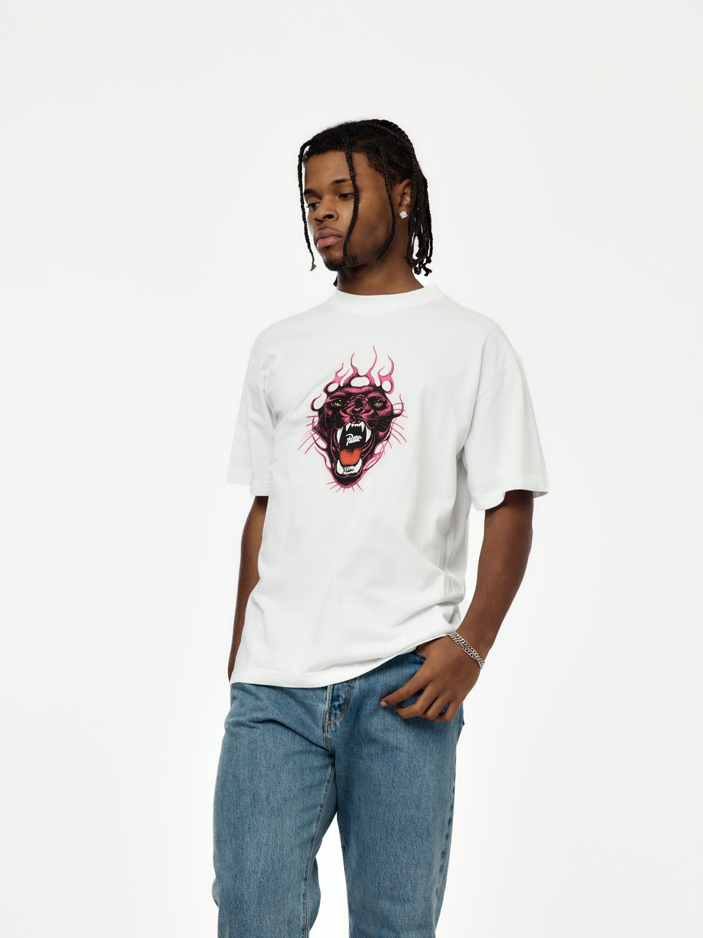 Patta Fire Panther T-Shirt (White)