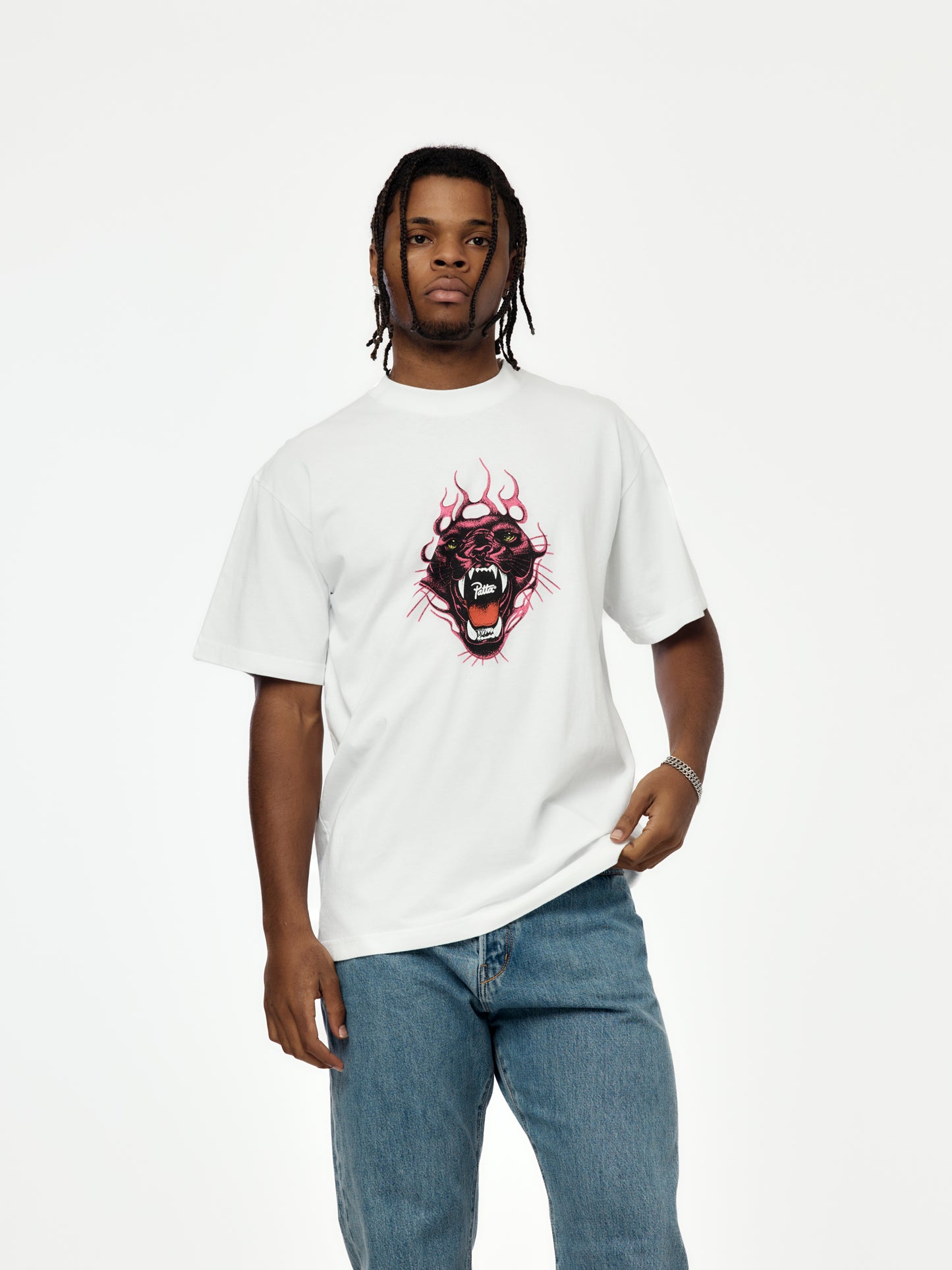 Patta Fire Panther T-Shirt (White)
