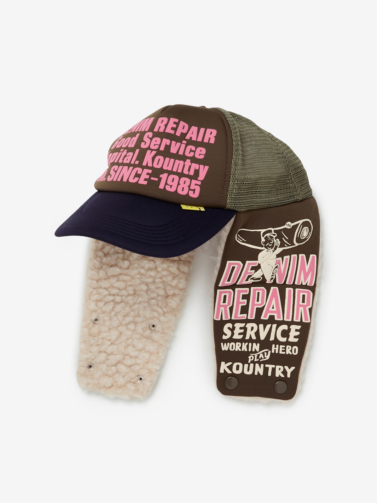DENIM REPAIR SERVICE LUMBER Trucker Cap