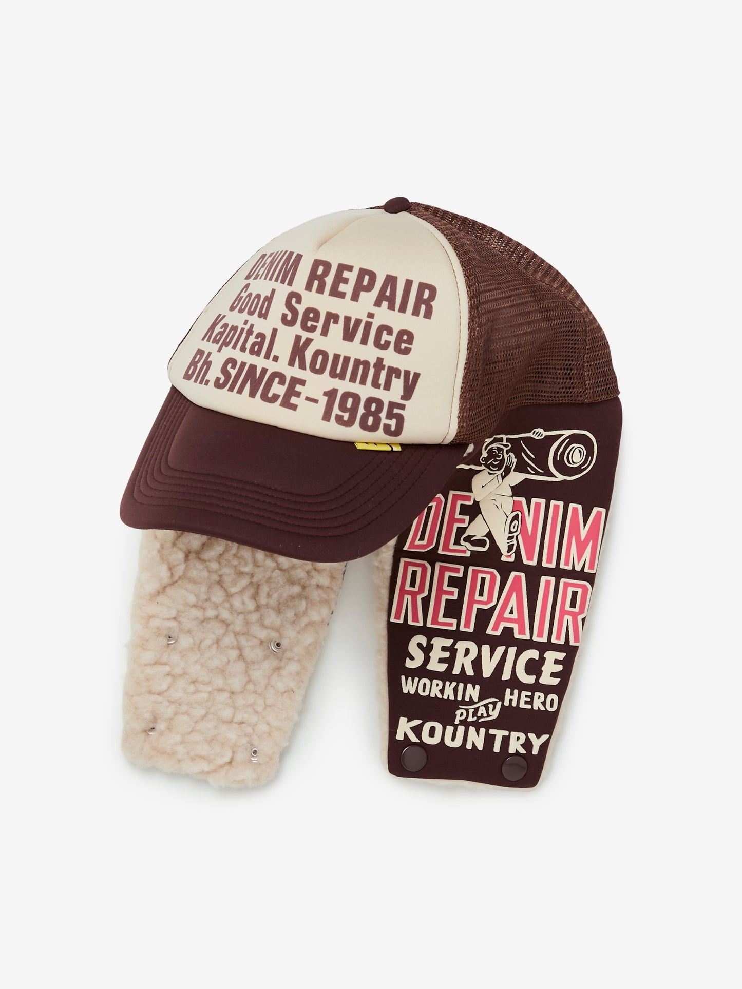 DENIM REPAIR SERVICE LUMBER Trucker Cap