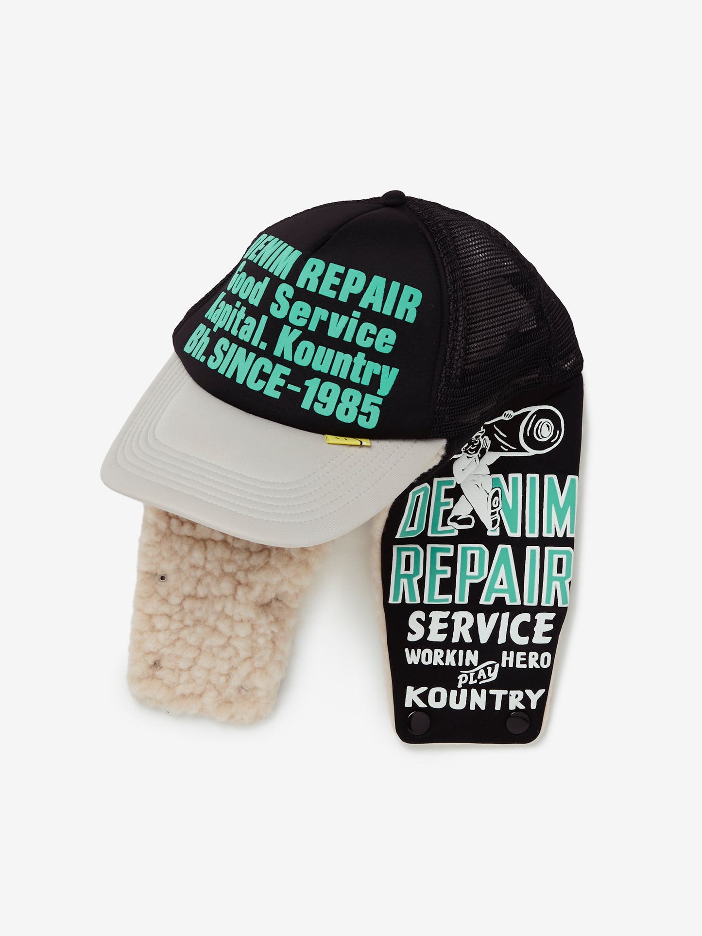 DENIM REPAIR SERVICE LUMBER Trucker Cap