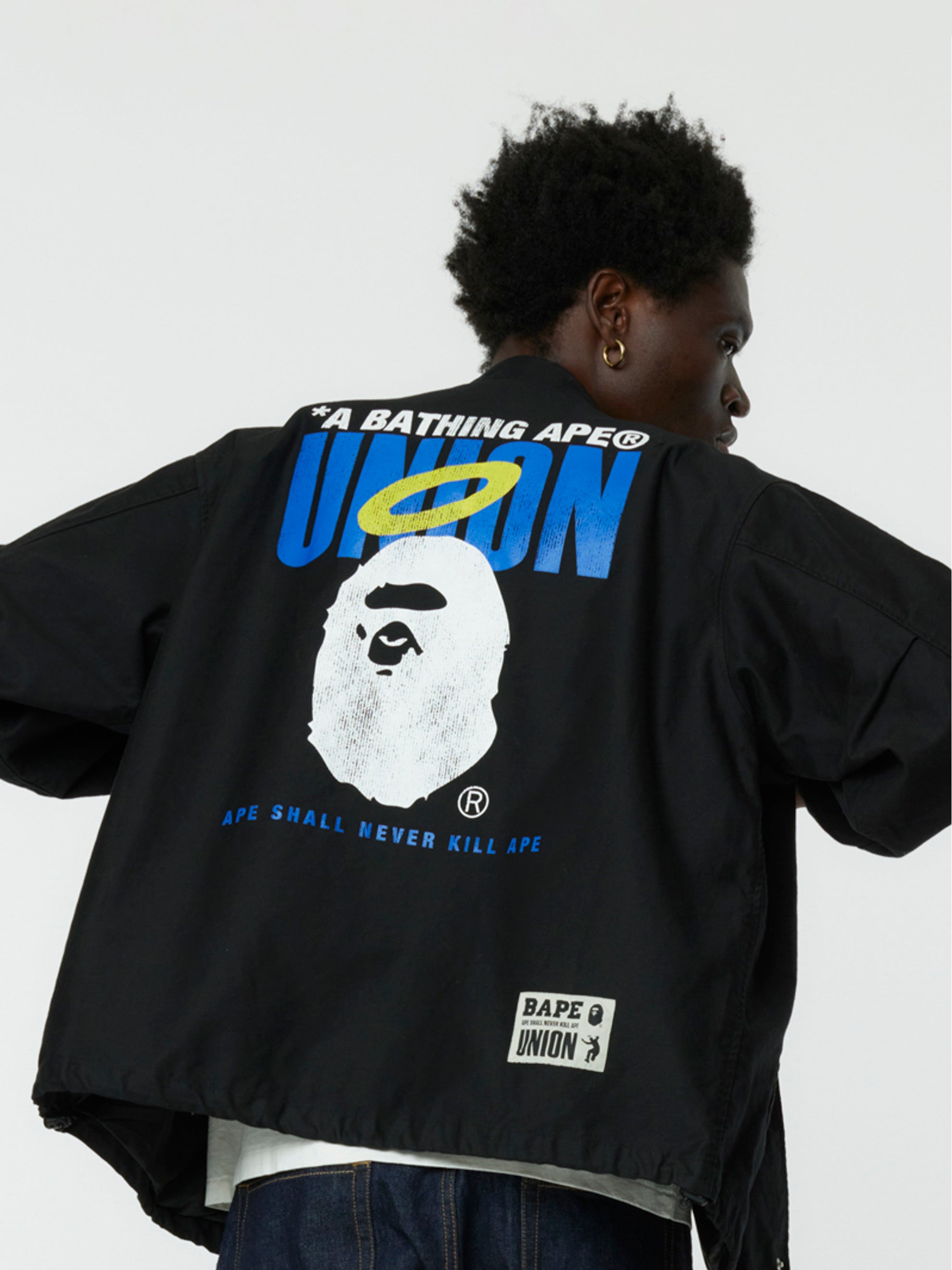 Bape BAPE x UNION Coaches Jacket Black UNION LOS ANGELES