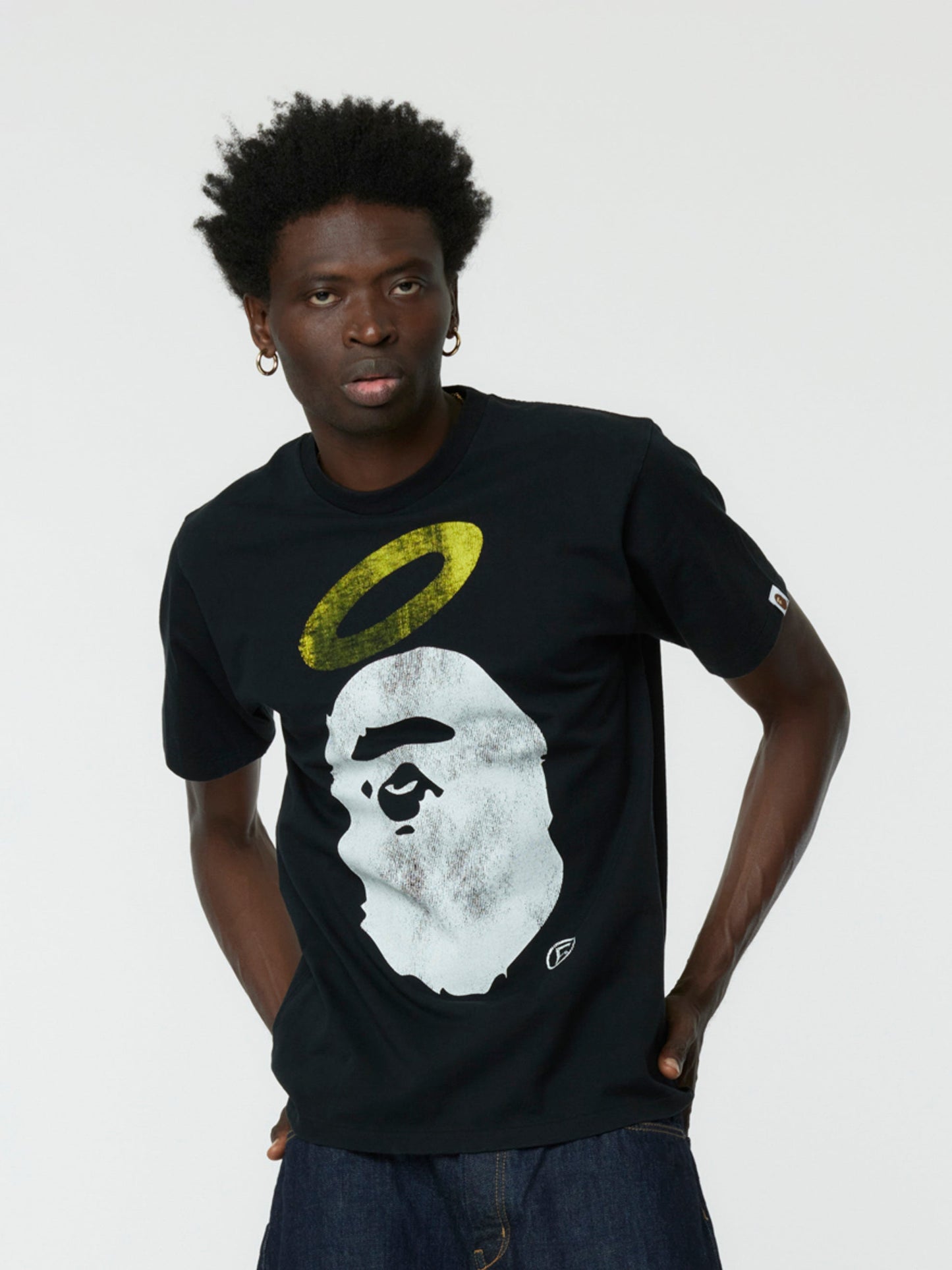 BAPE x UNION Ape Head T-Shirt (Black)