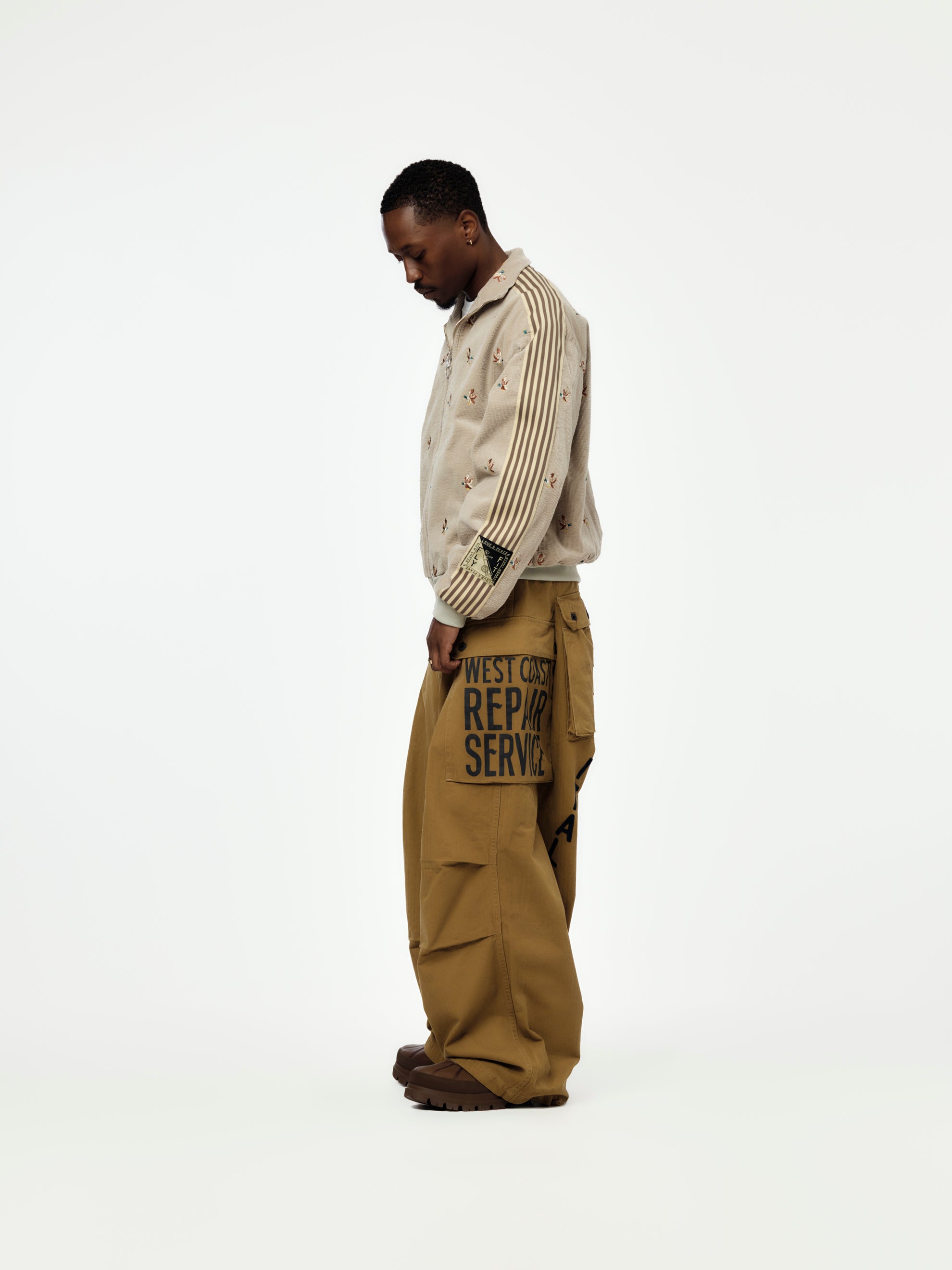 Kapital Herringbone JUMBO MONKEY Pants (Factory-Repair