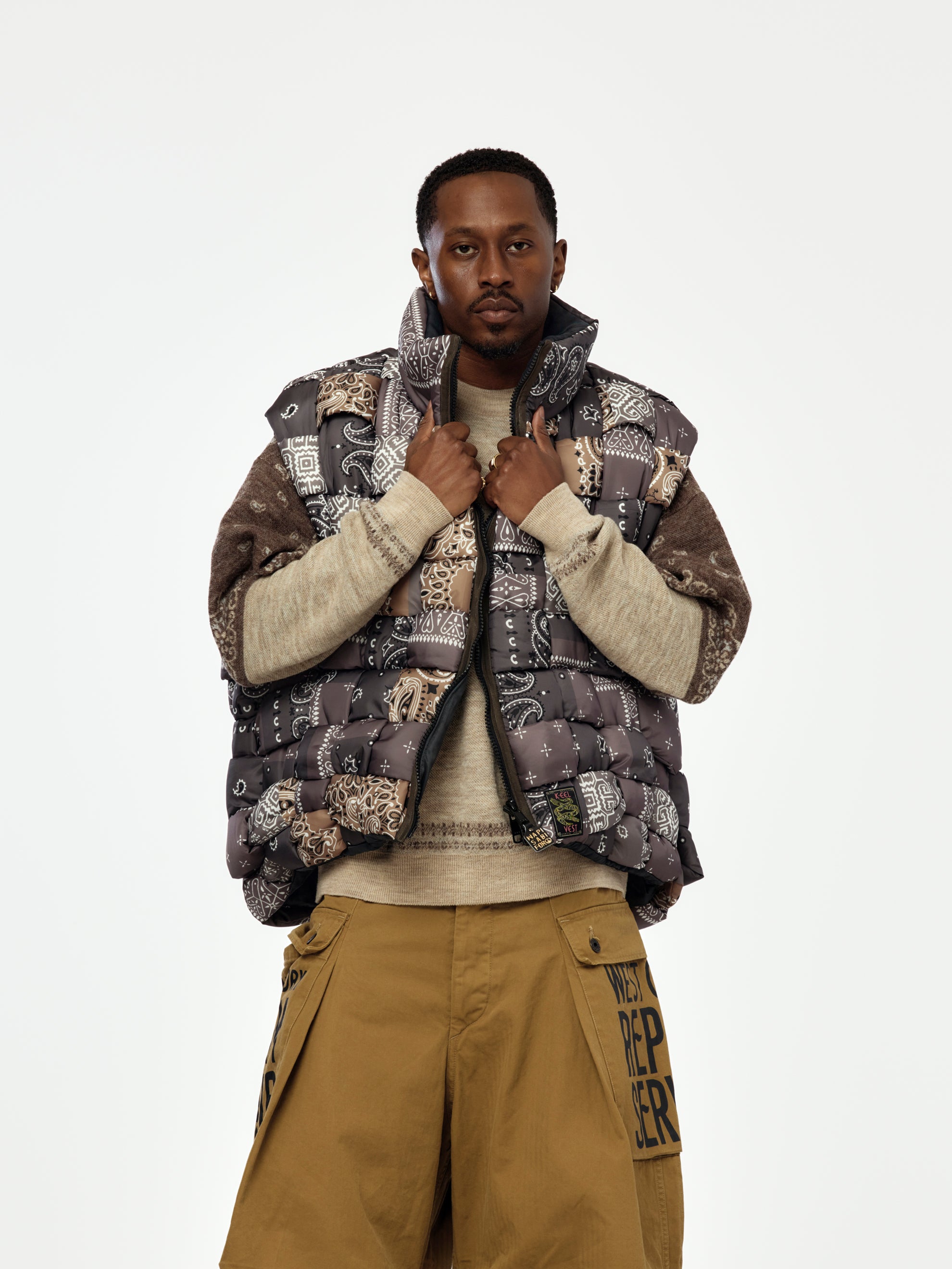 Kapital Bandana Nylon KEEL Weaving Vest - UNION LOS ANGELES