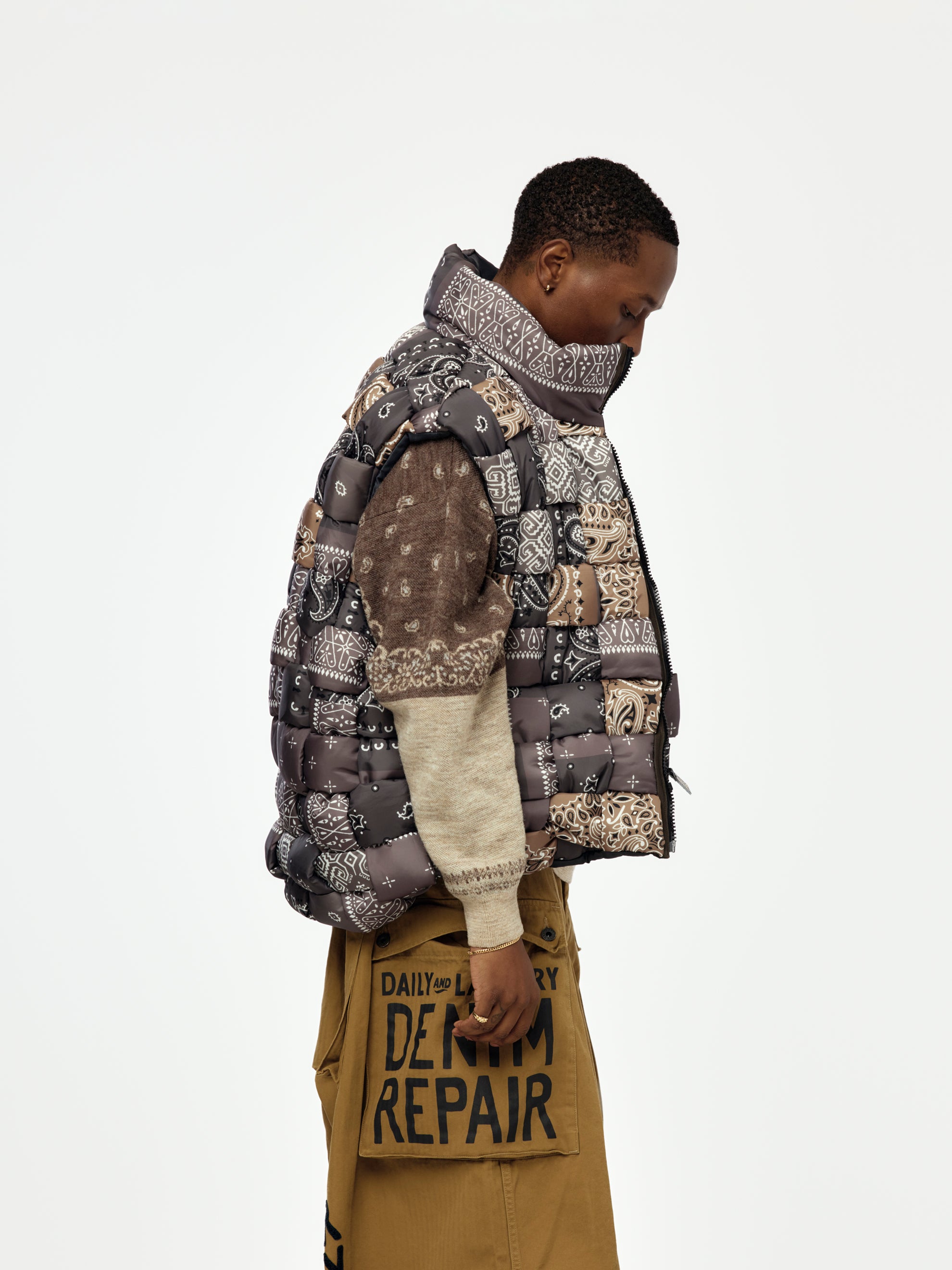 Kapital Bandana Nylon KEEL Weaving Vest - UNION LOS ANGELES