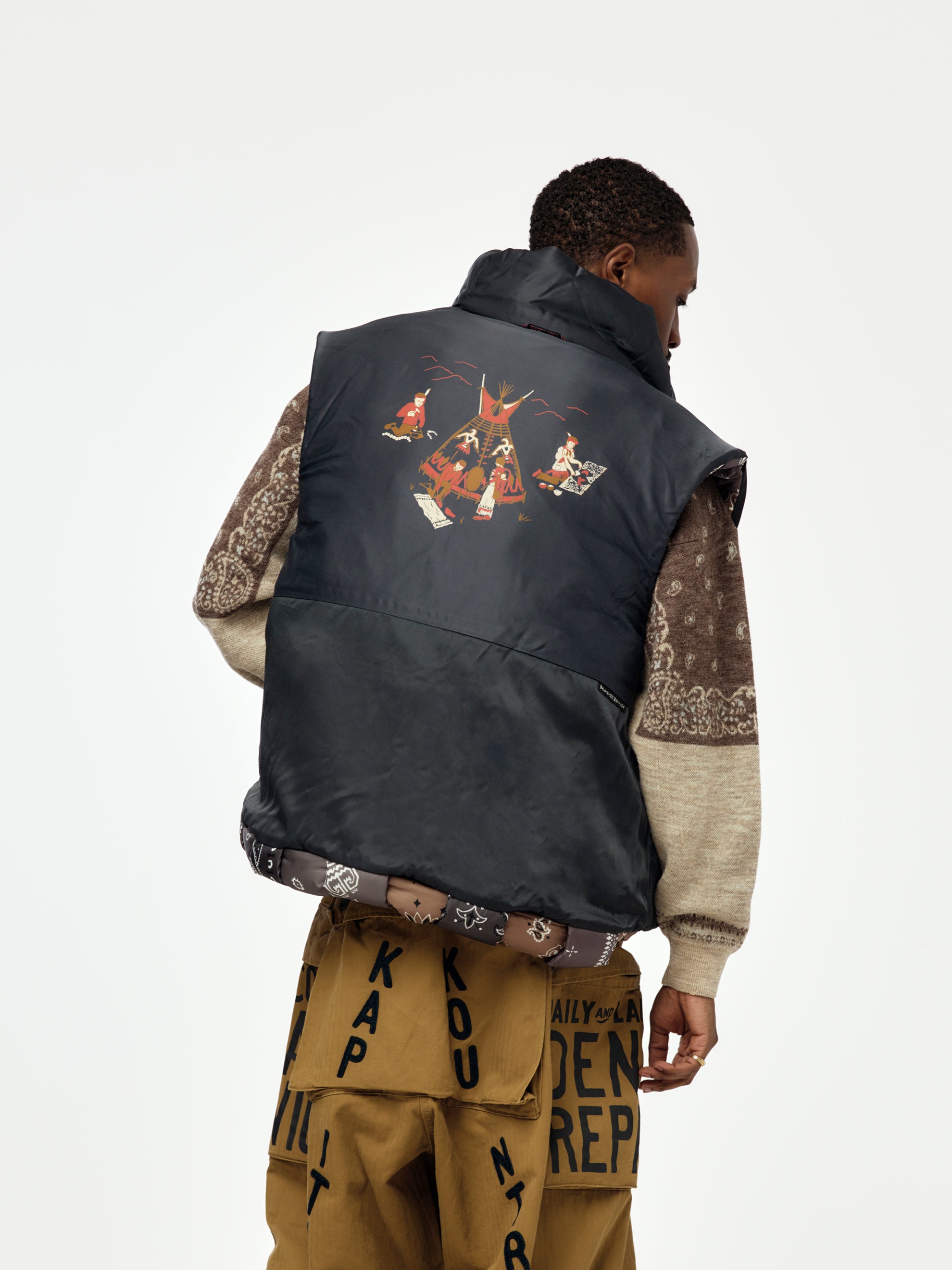 Kapital Bandana Nylon KEEL Weaving Vest - UNION LOS ANGELES