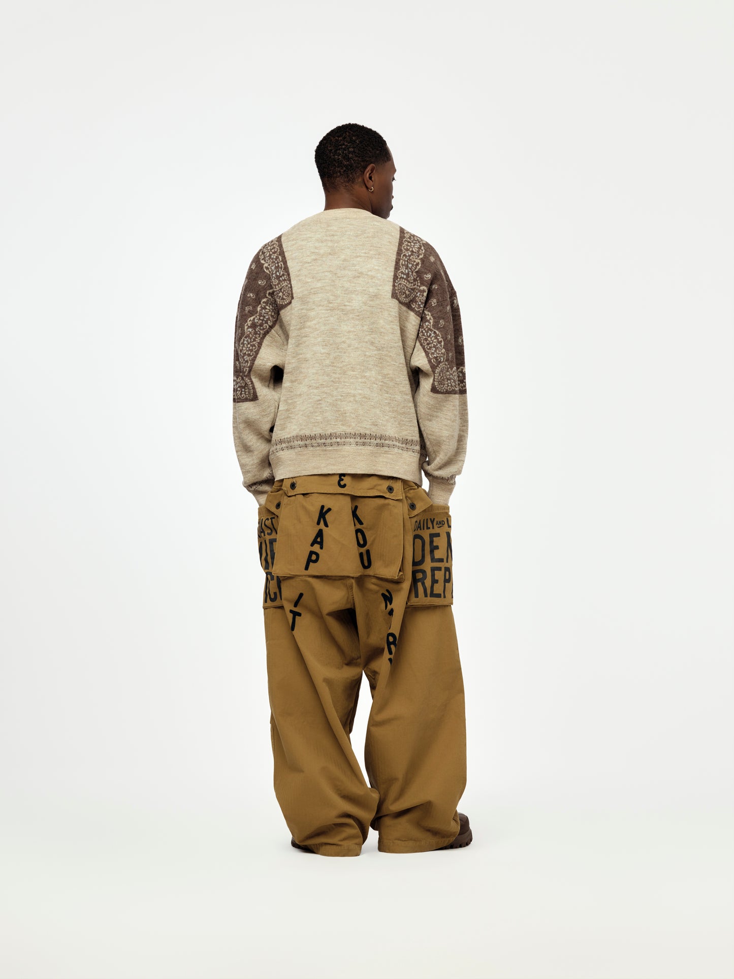 12G Wool Bandana Crew Sweater