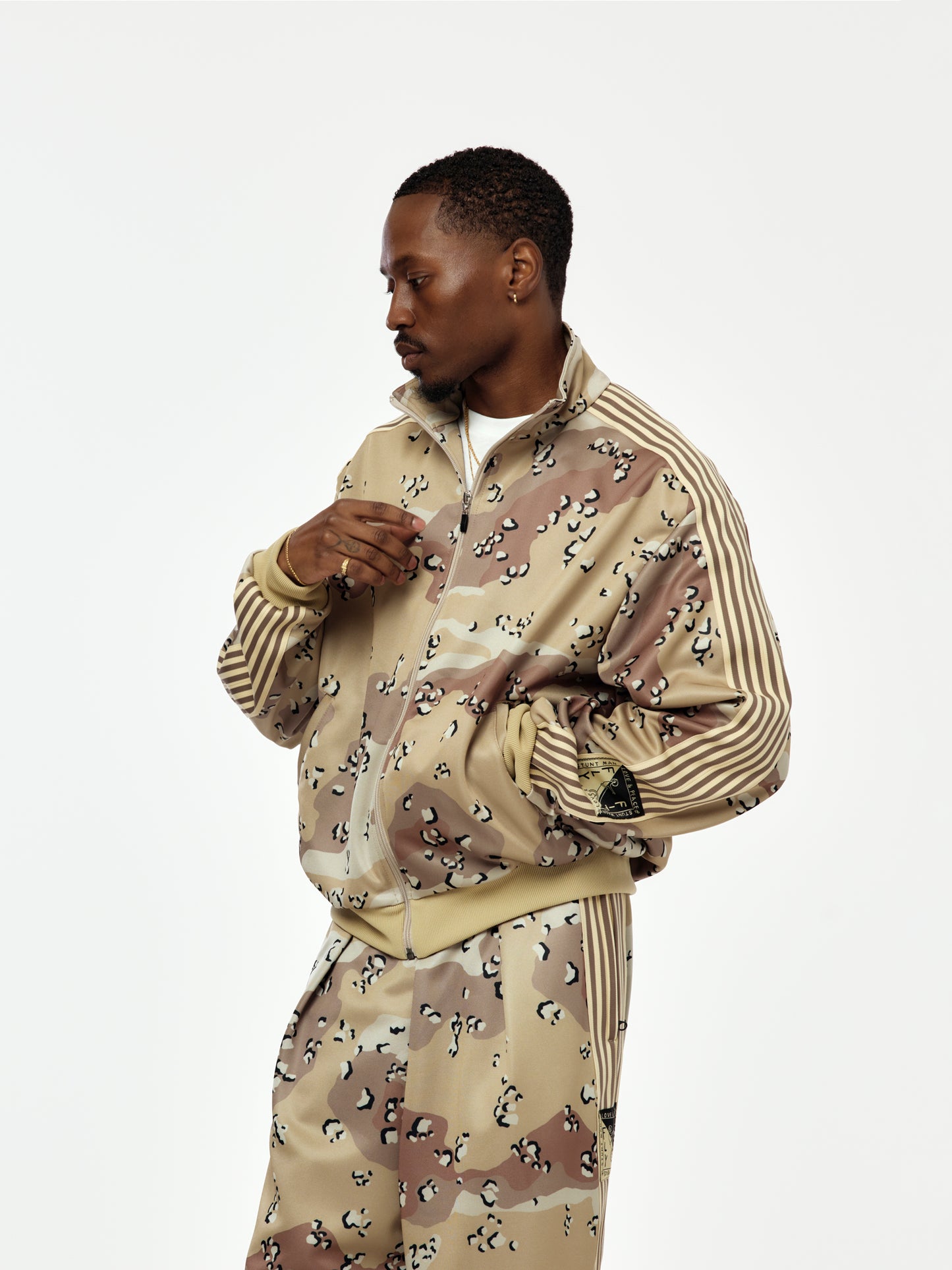 Smooth Jersey CHOCO-CHIP Camo Track JKT