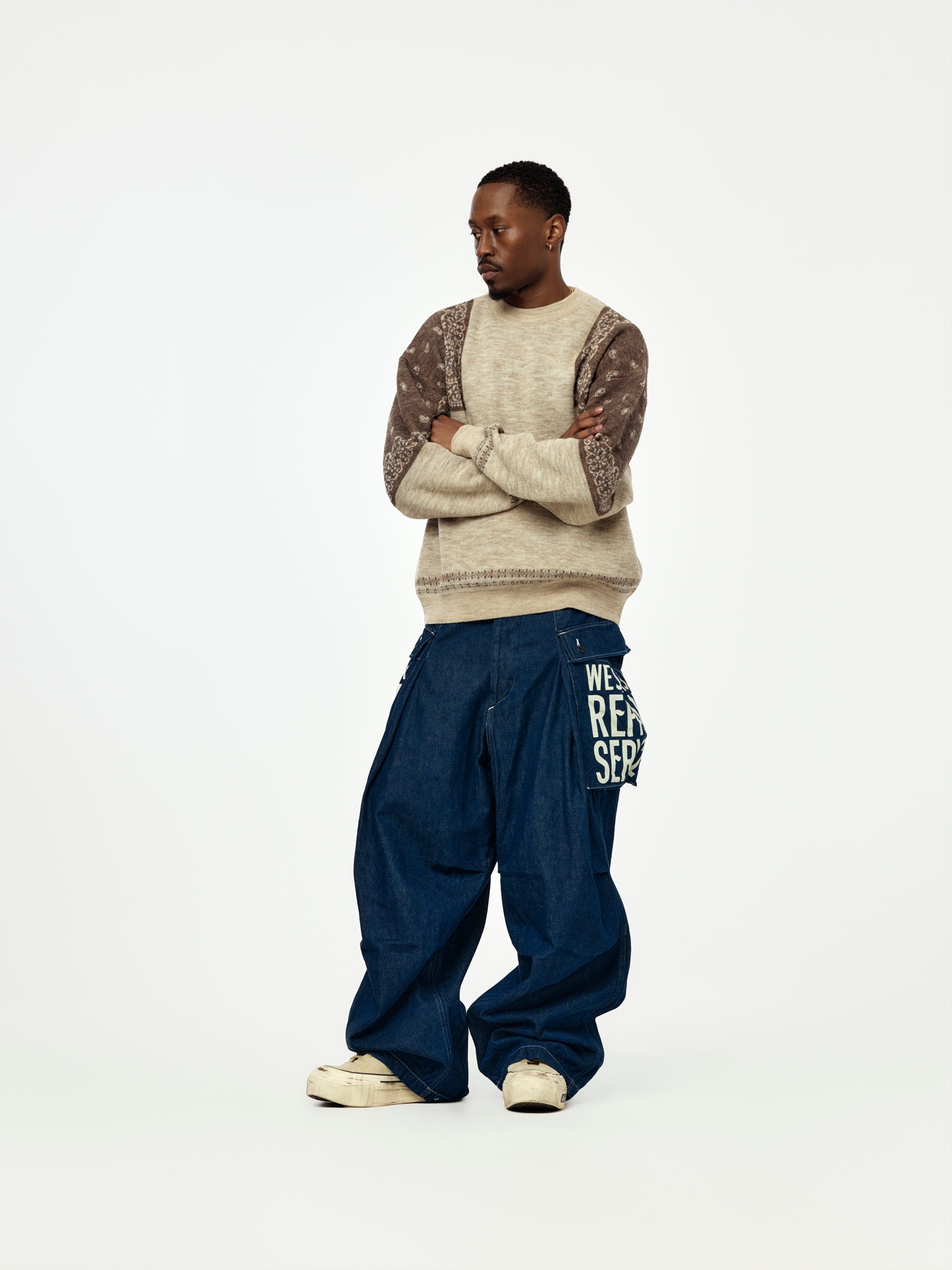 Kapital 11.5oz Denim JUMBO MONKEY Pants (FACTORY-REPAIR