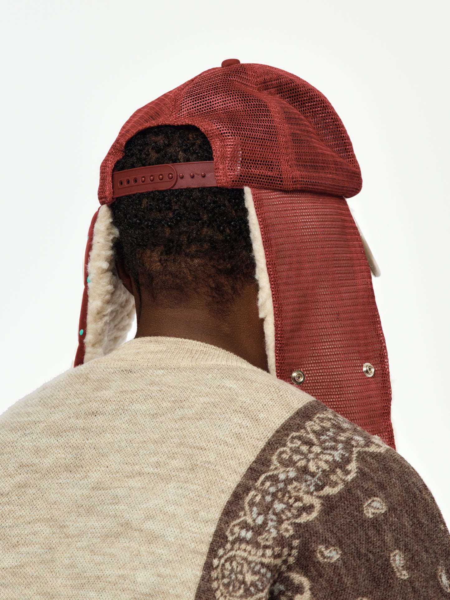 KAPSIZE RULE LUMBER Trucker Cap (Burgandy)