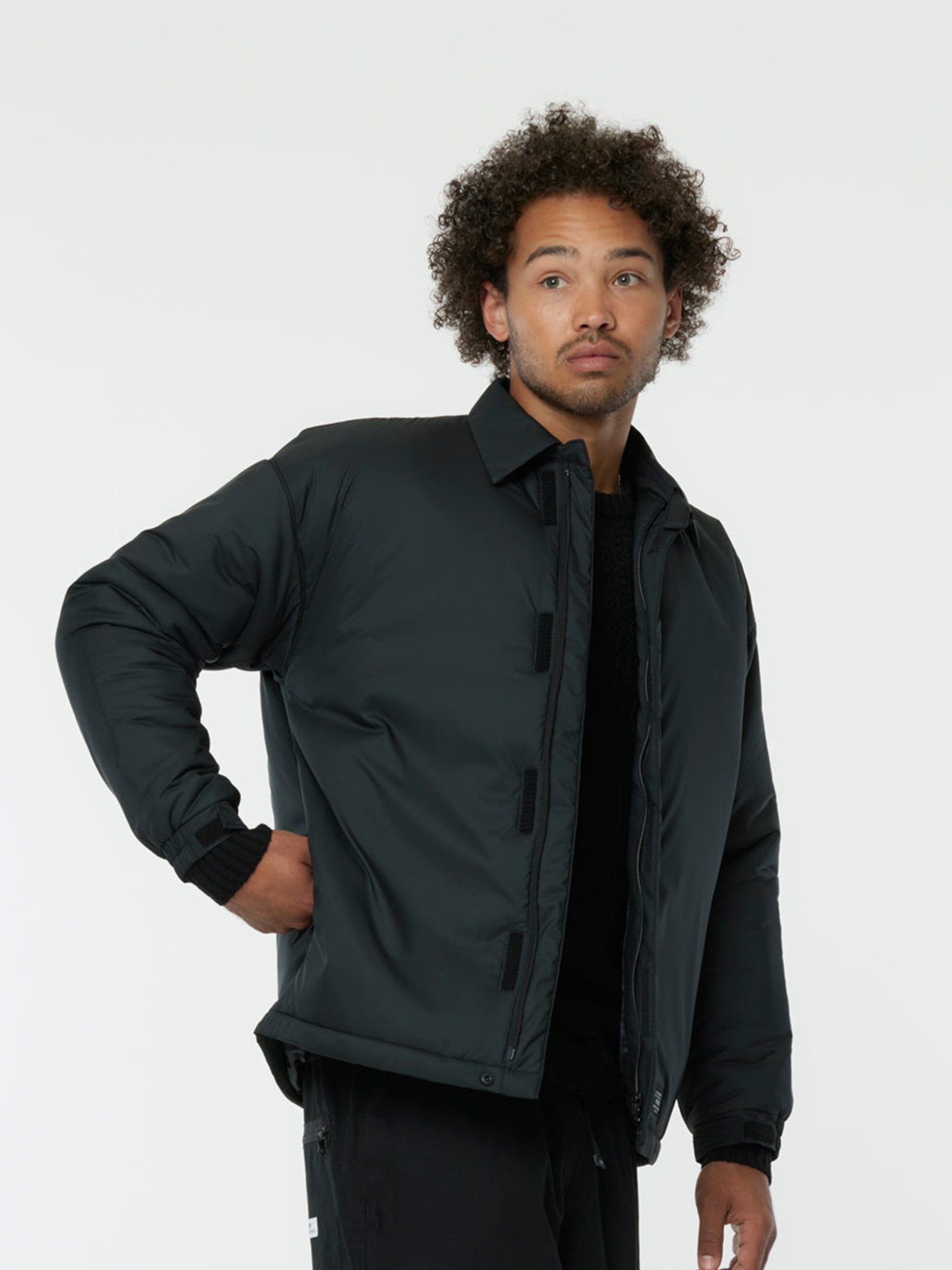 STOCK MAN / JACKET / POLY. TAFFETA. (BLACK)