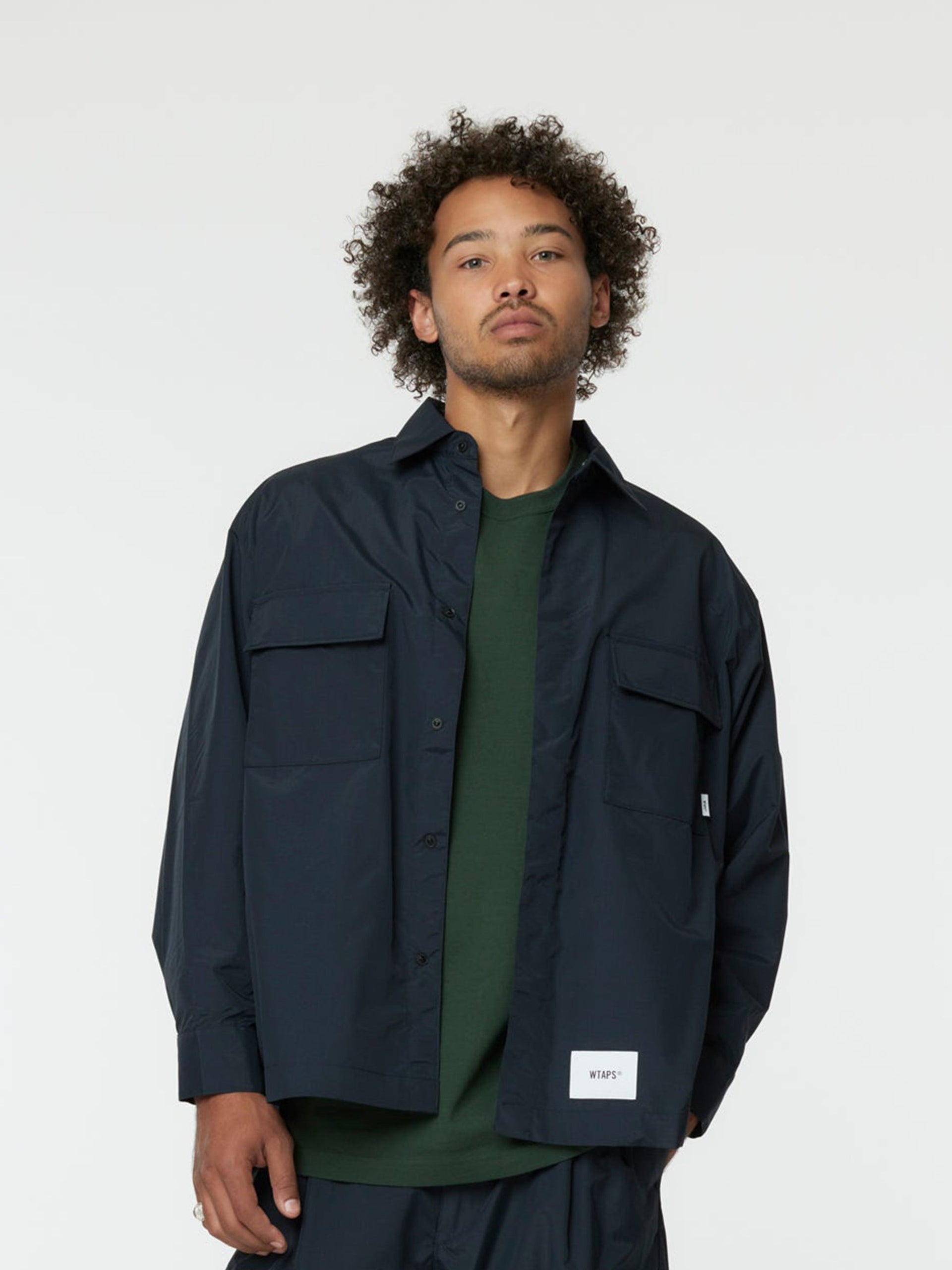 Wtaps CHIEF / JACKET / NYLON. WEATHER. SIGN (NAVY) - UNION LOS ANGELES 