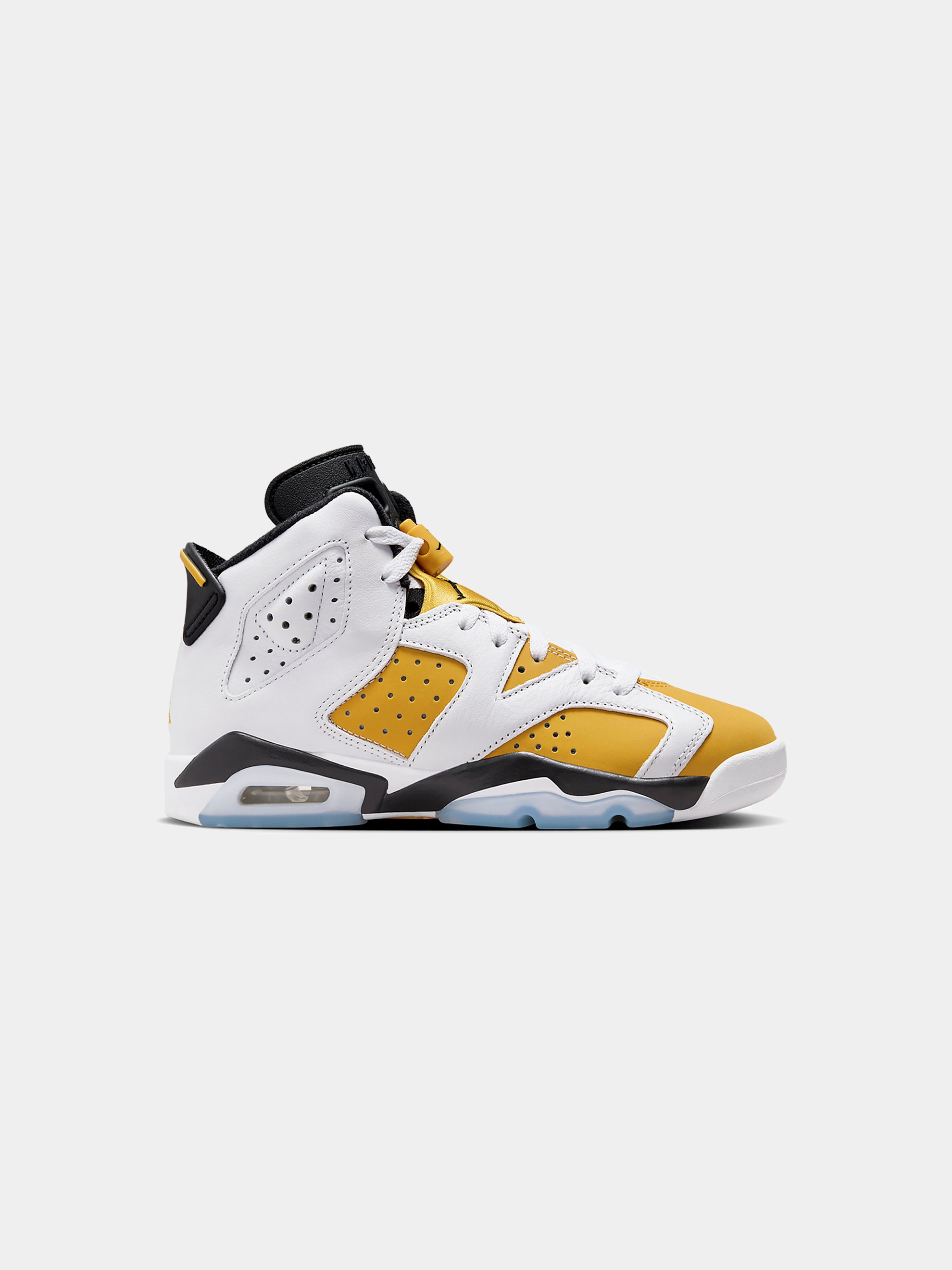 GS Air Jordan 6 Retro (White/Yellow Ochre/Black)