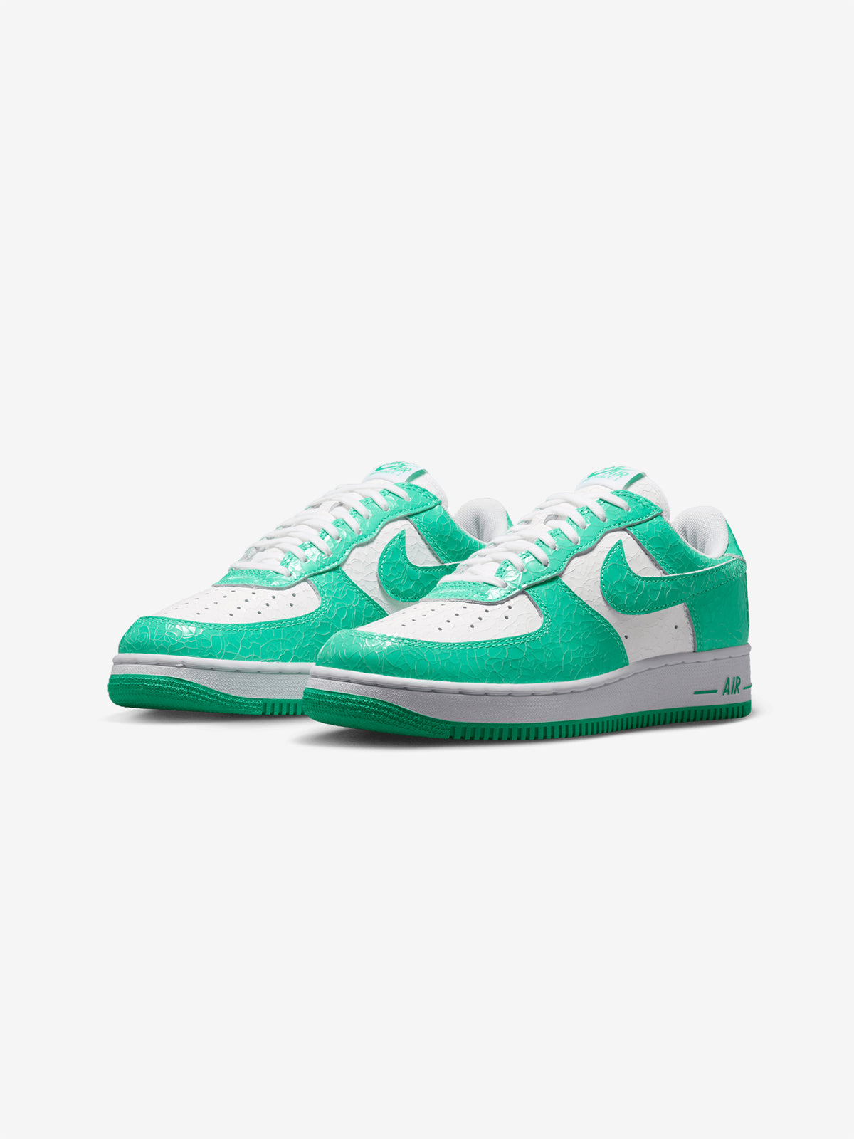 Nike Air Force 1 '01 "Cracked Leather" (White/Teal)