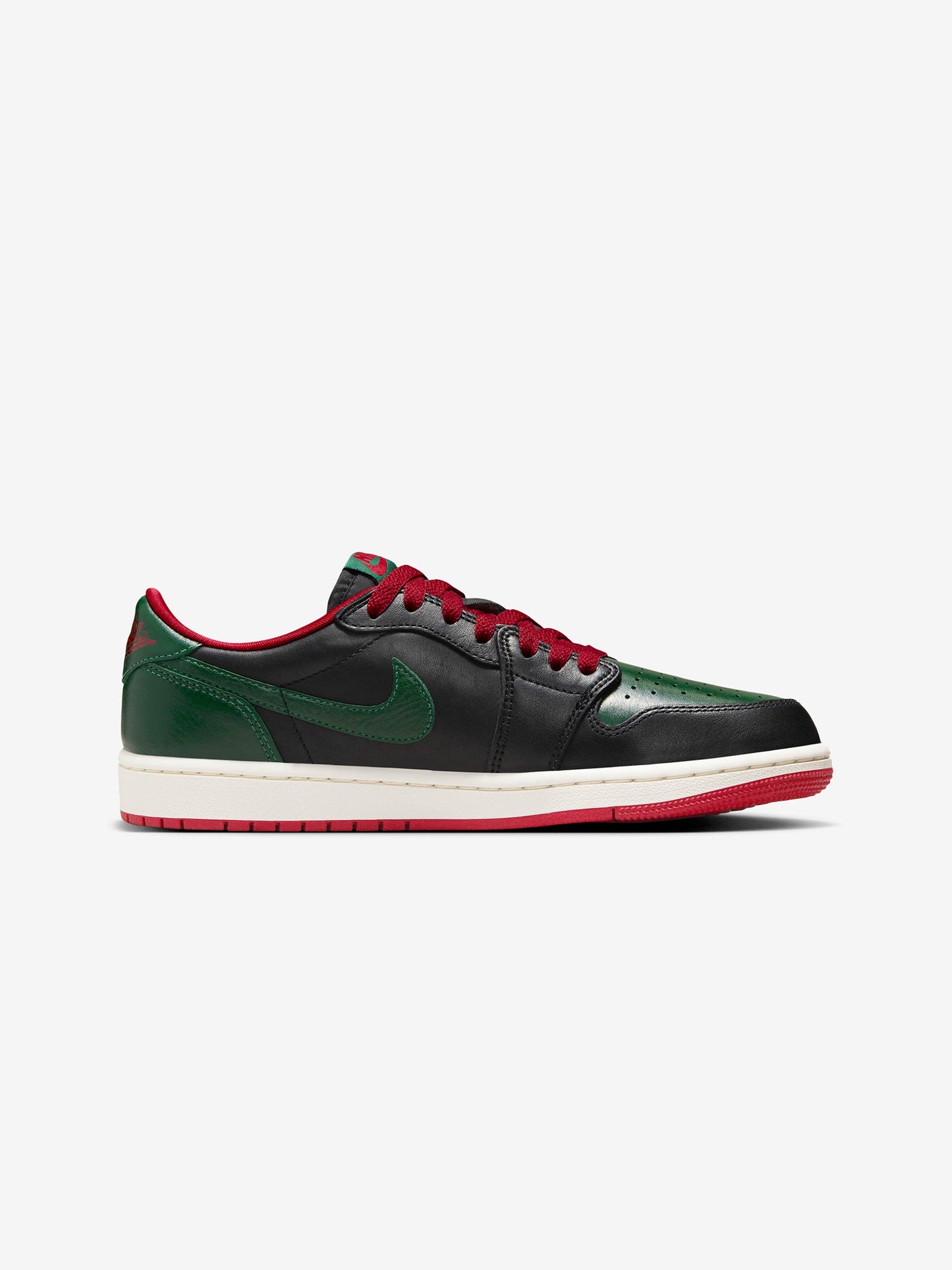 Women's Air Jordan 1 Low OG (BLACK/GORGE GREEN-VARSITY RED-SAIL)