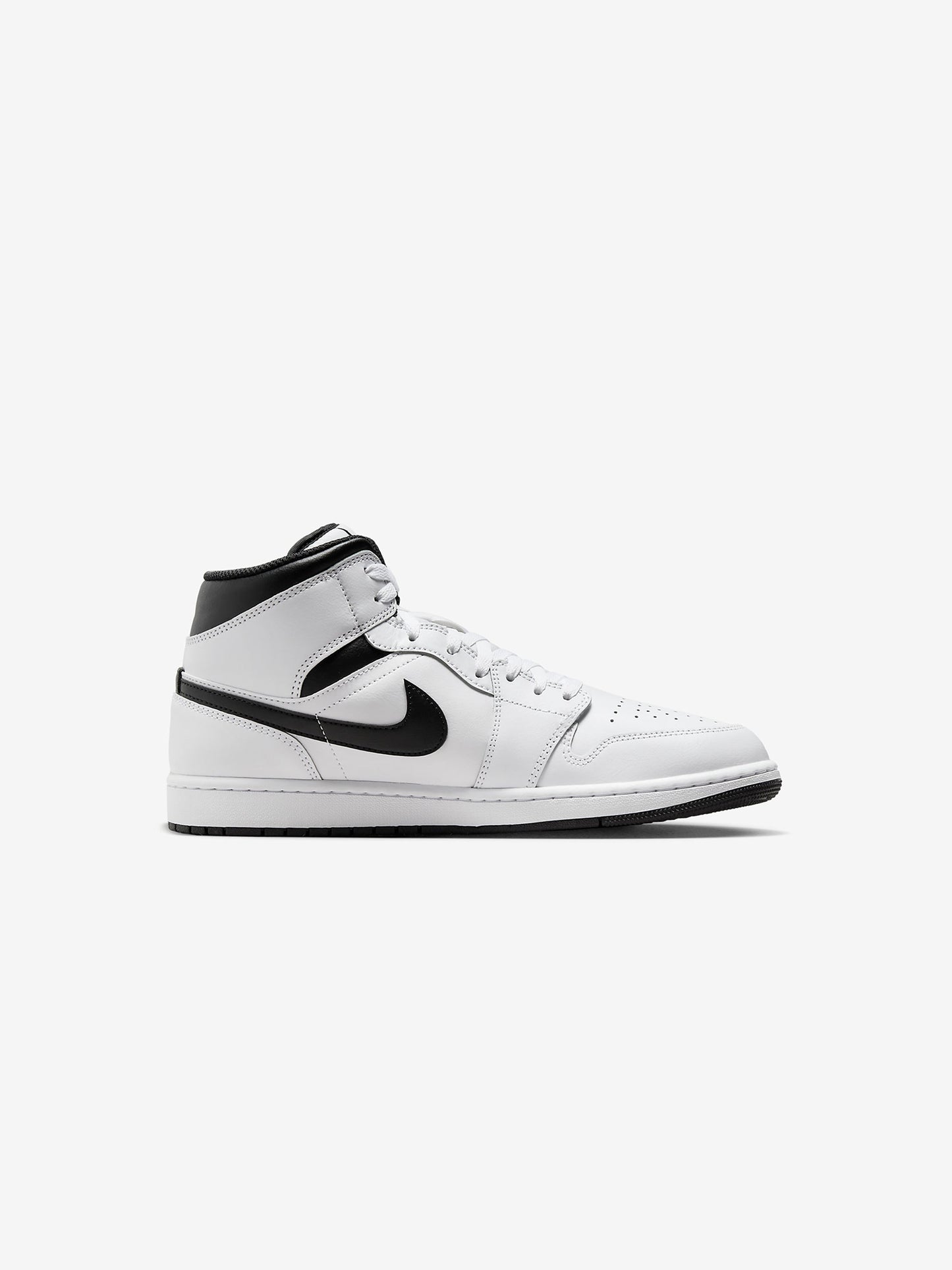 GS Air Jordan 1 Mid (White/Black)