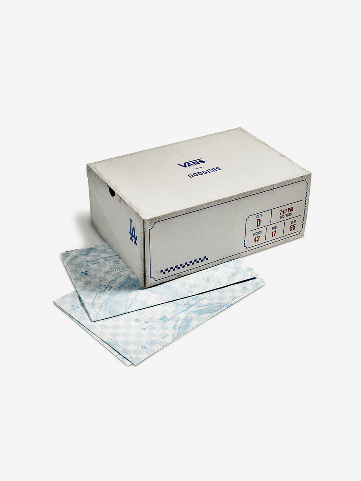 Dodgers x Vans SK8-Hi (Classic Blue/White)