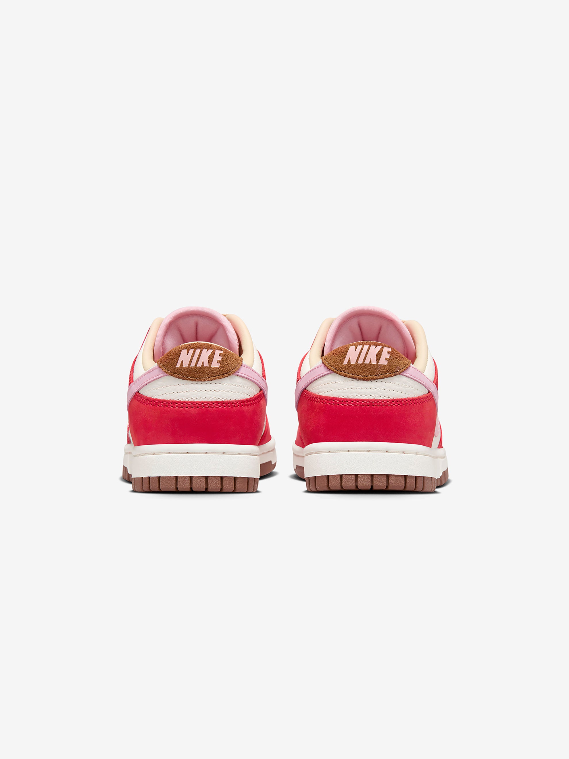 W Nike Dunk Low Prm (Sport Red/Sheen-Sail-Medium Brown)