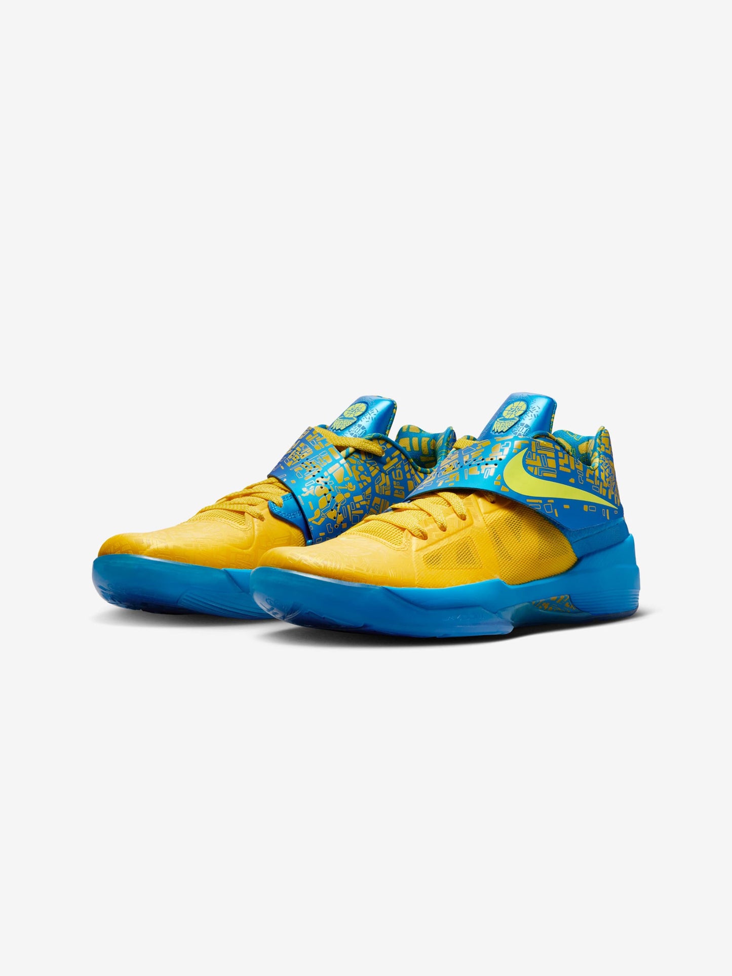 NIKE ZOOM KD IV (PHOTO BLUE/LEMON TWIST-TOUR YELLOW)