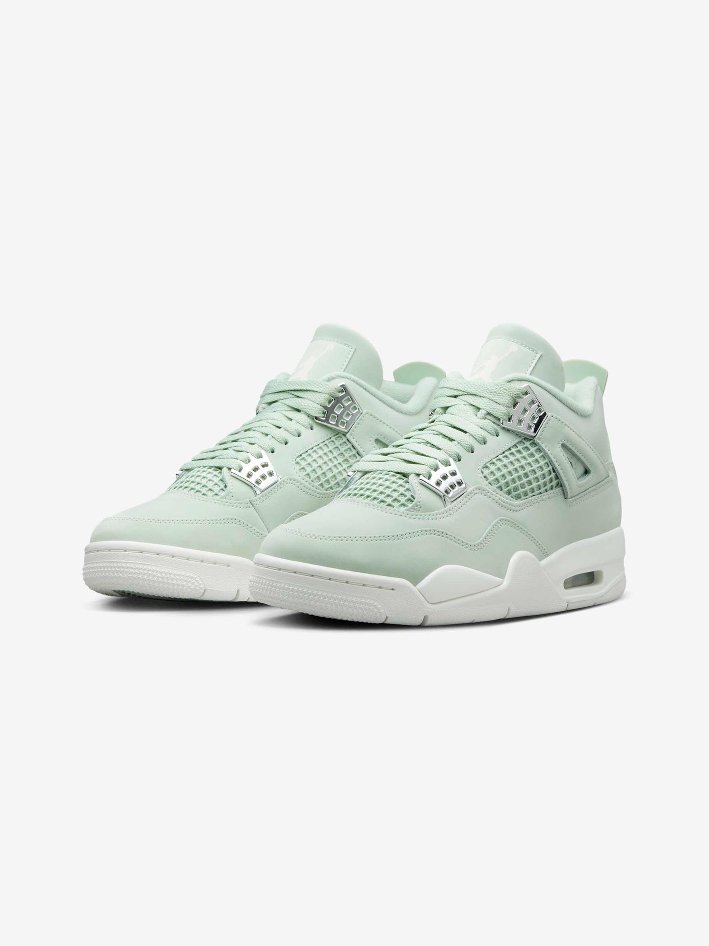 WMNS AIR JORDAN 4 RETRO (SEAFOAM/SAIL-METALLIC SILVER)