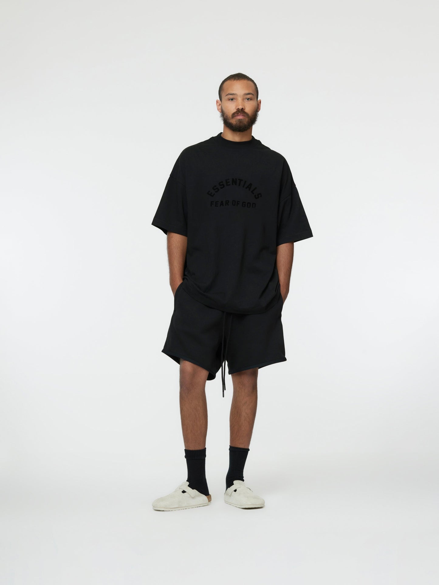 Heavy Jersey Crewneck T-shirt (Jet Black)