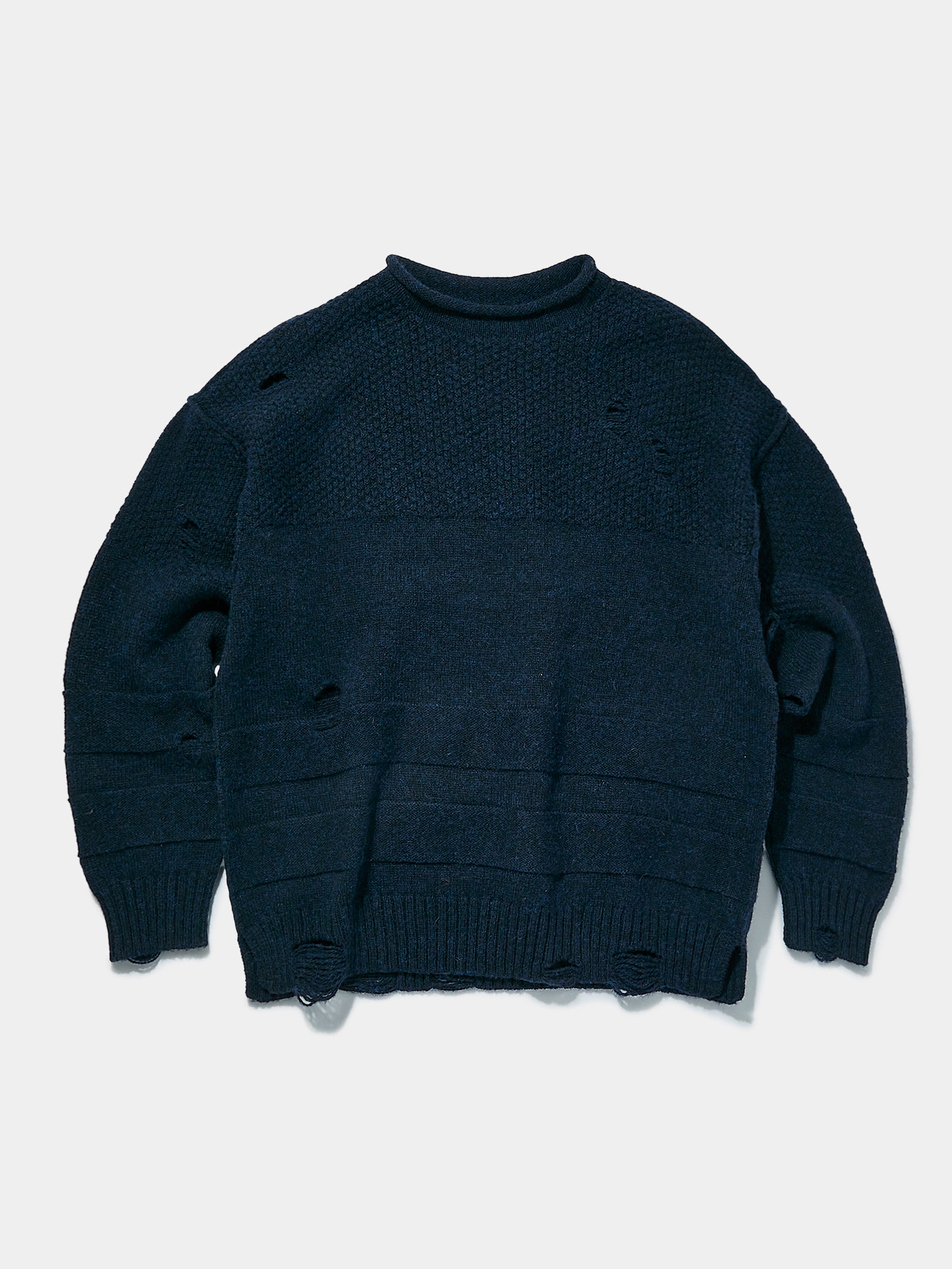 Union x J.Crew Rollneck Knit Sweater (Midnight Blue)