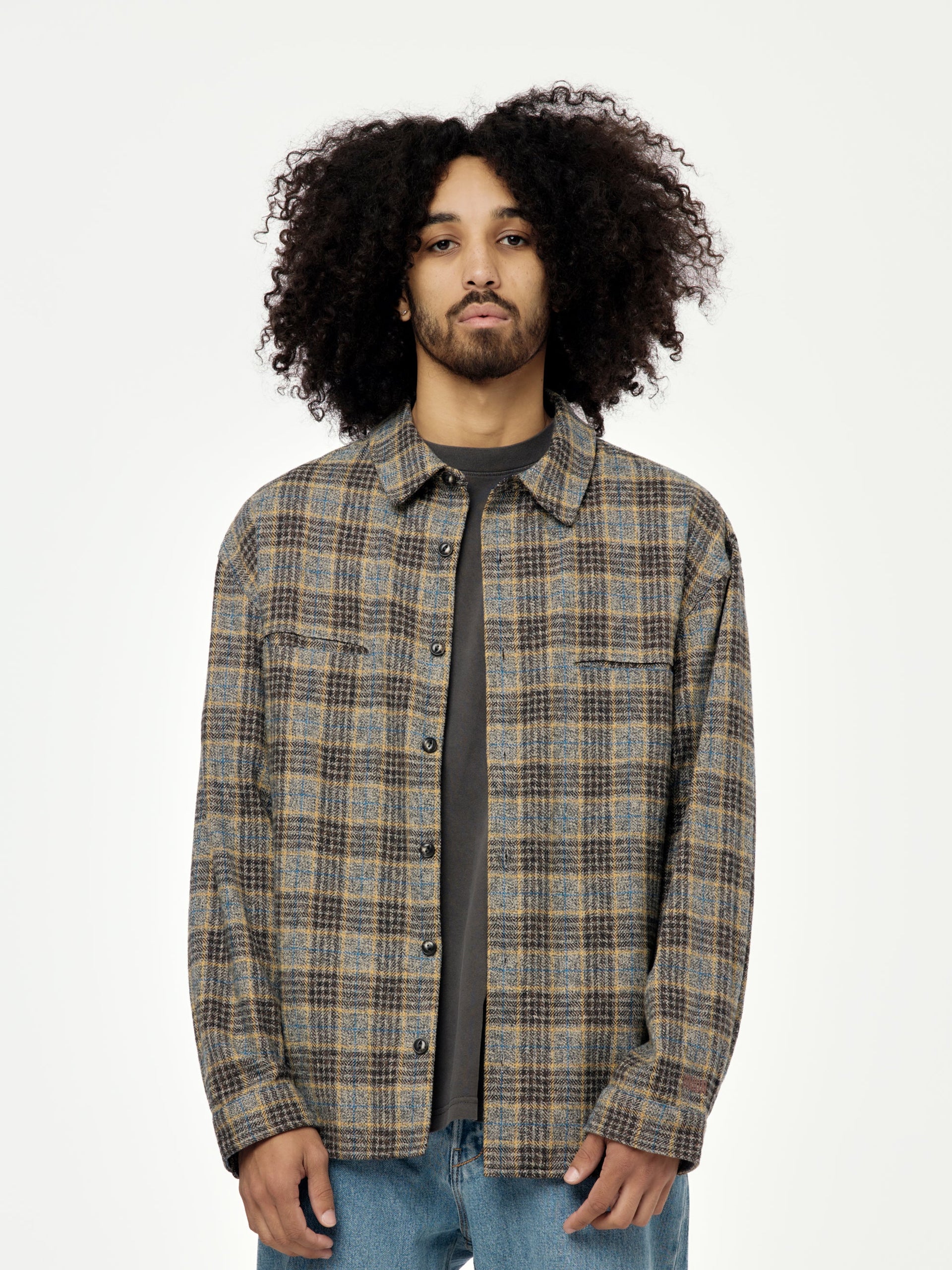 Union Los Angeles Anderson Shirt (Grey) - UNION LOS ANGELES