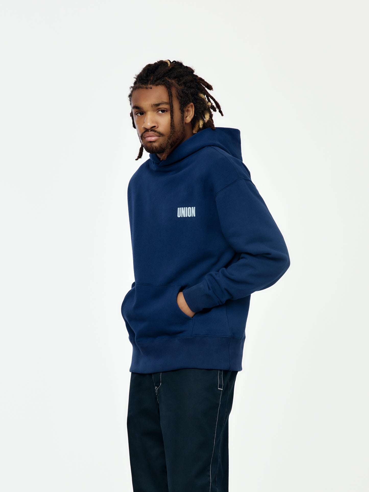 Frontin Hoodie (Deep Navy)