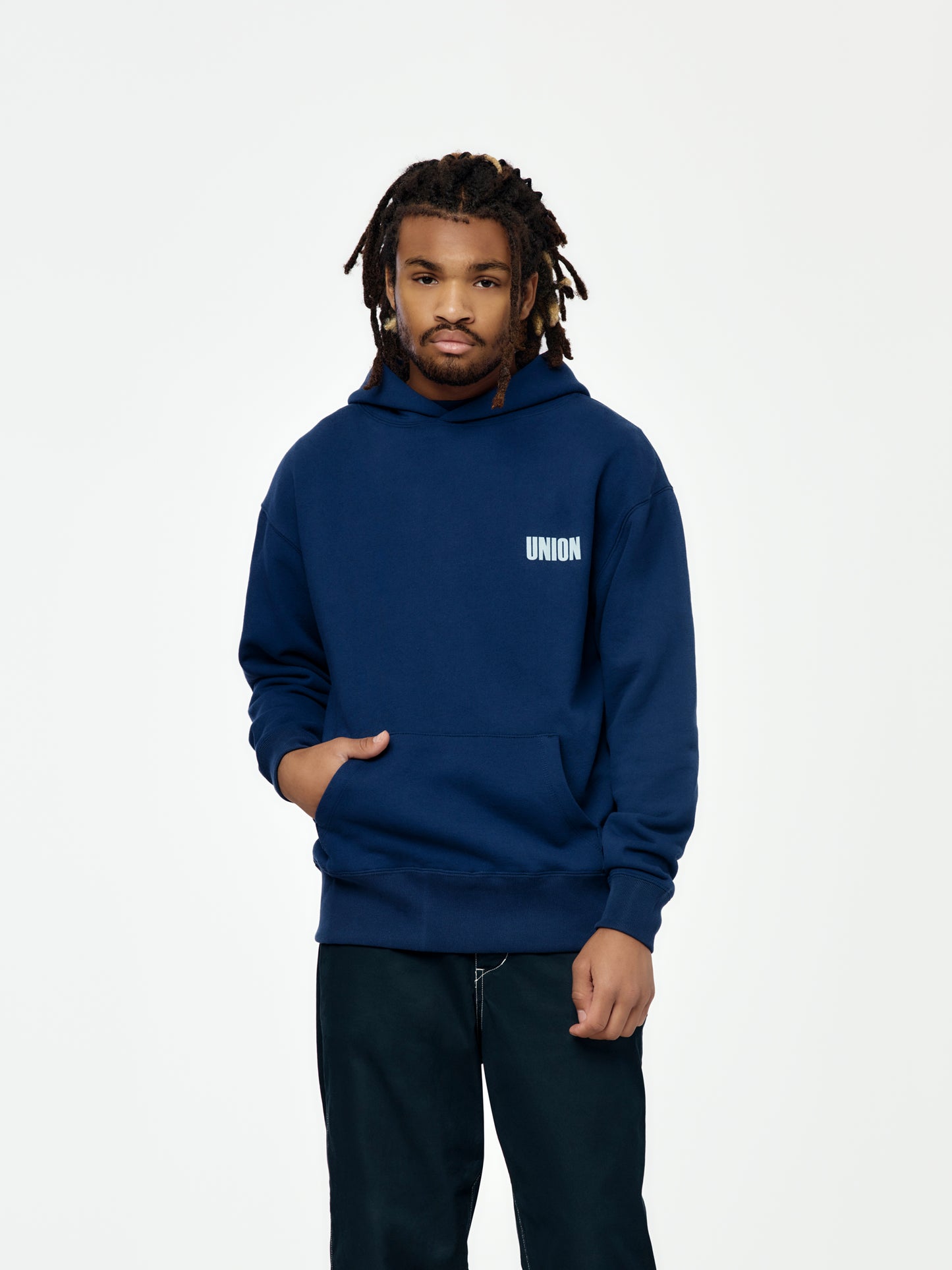 Frontin Hoodie (Deep Navy)