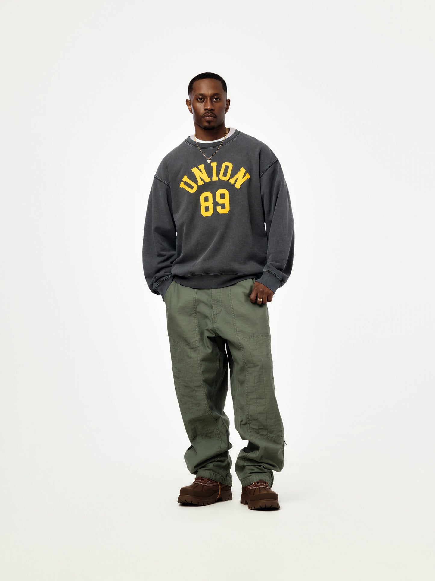 APPLIQUE CREW (VINTAGE BLACK)