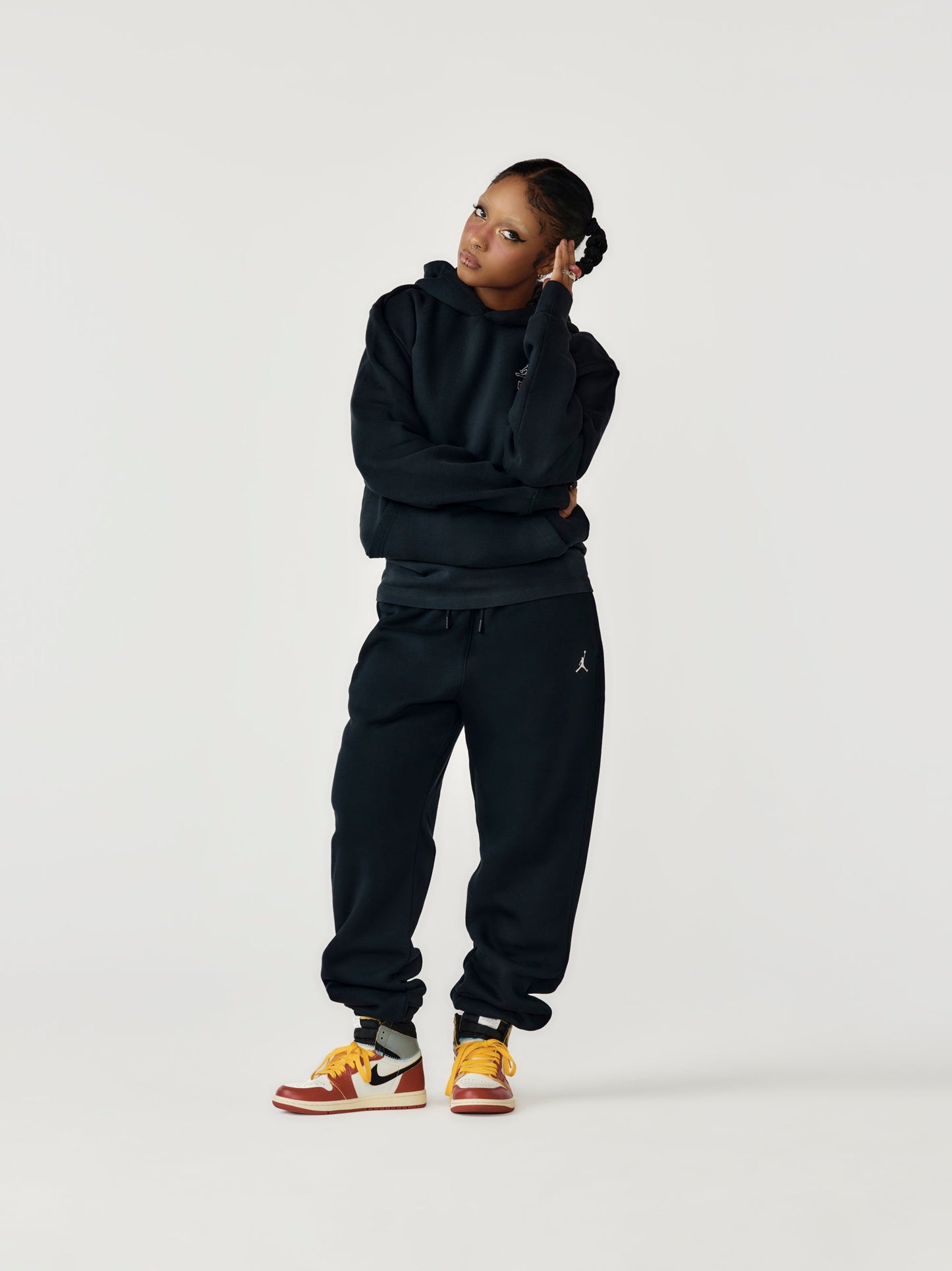 Jordan x Union Hoodie (Black/Lt Orewood Brn)