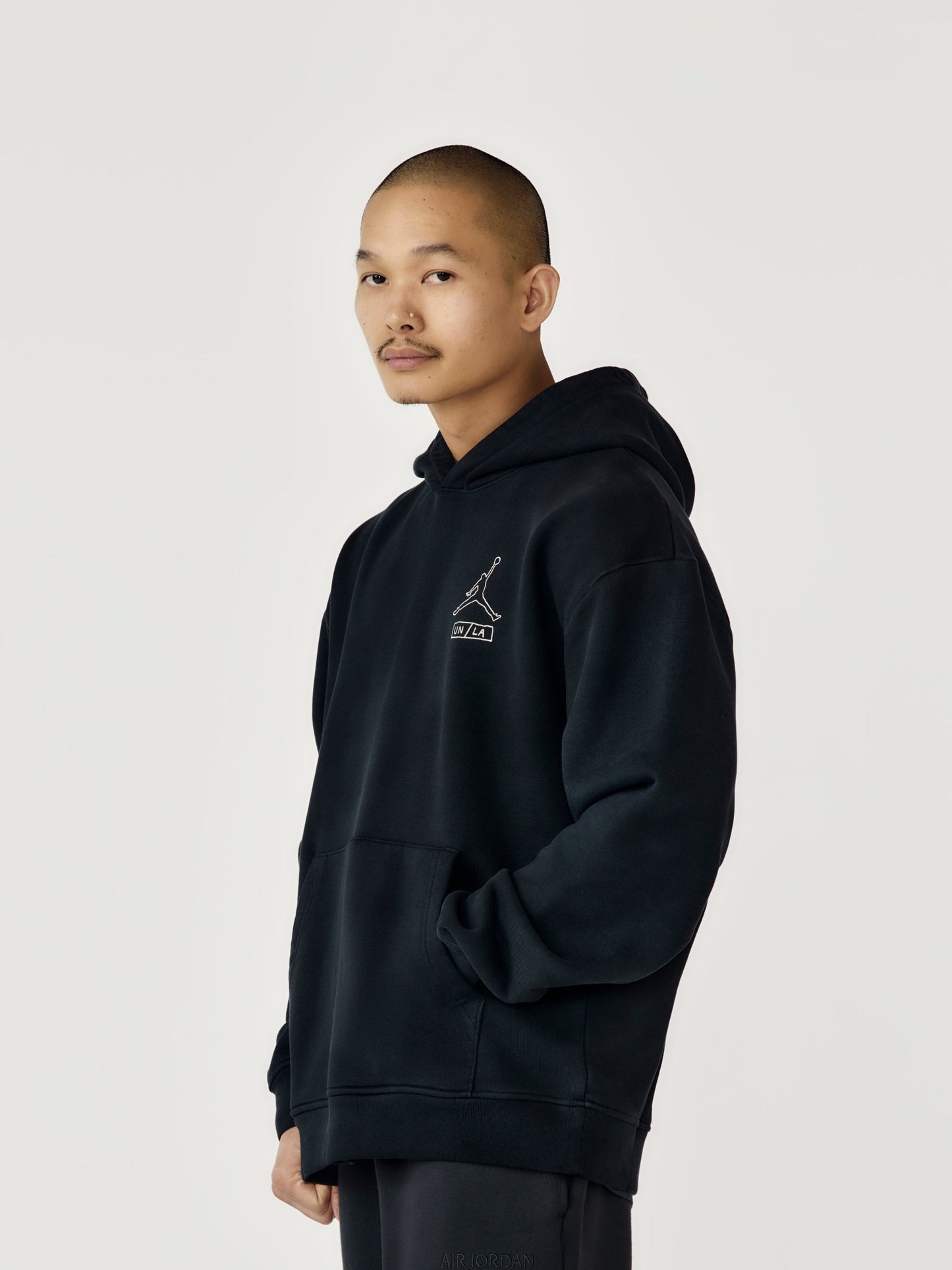 Jordan x Union Hoodie (Black/Lt Orewood Brn)