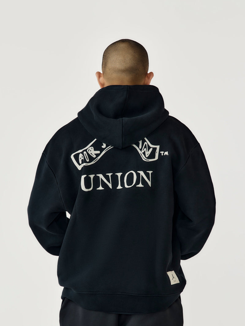 Jordan x Union Hoodie (Black/Lt Orewood Brn)